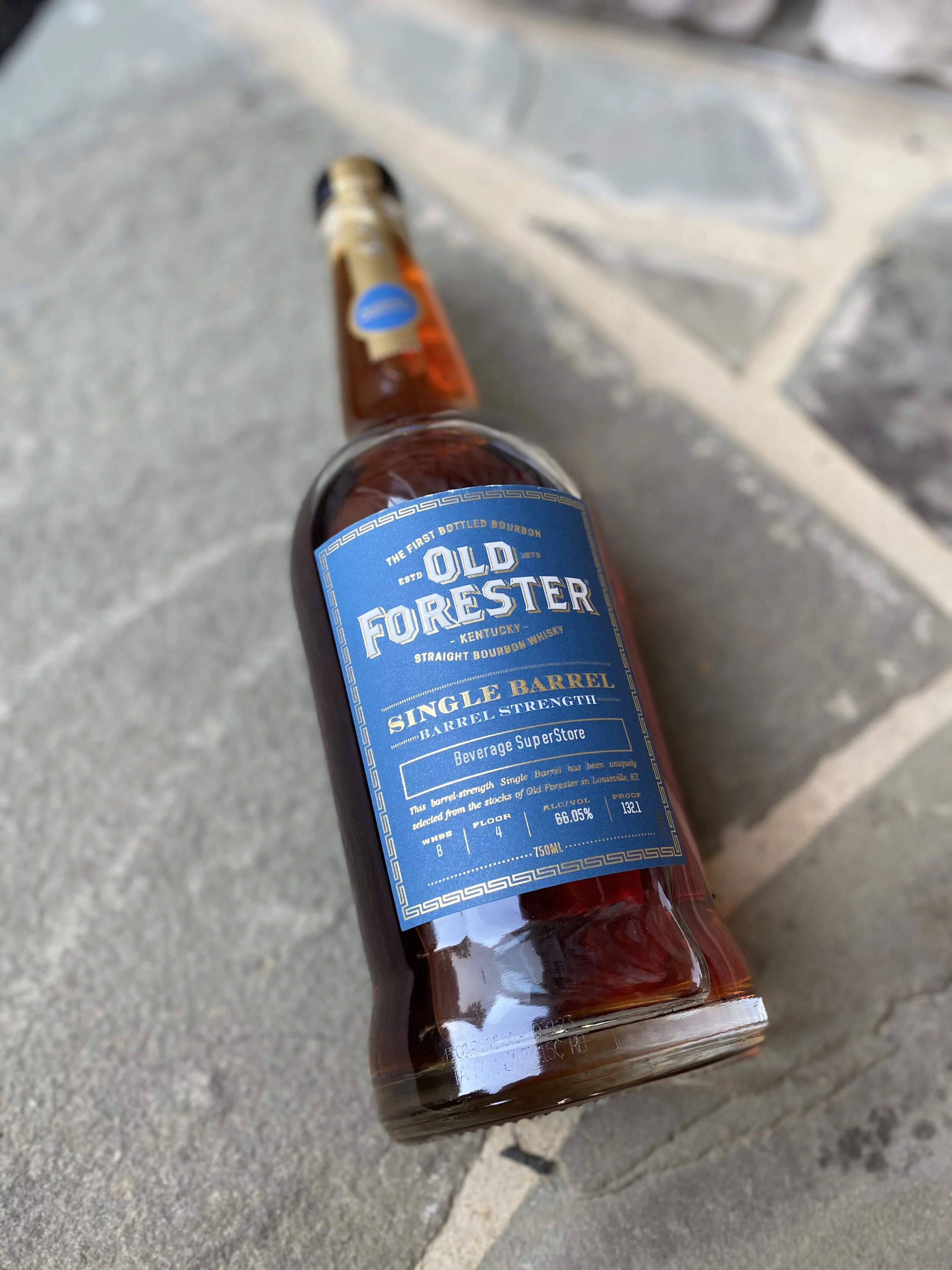 Old Forester Single Barrel Barrel Strength Coffee Black Whiskey Neat