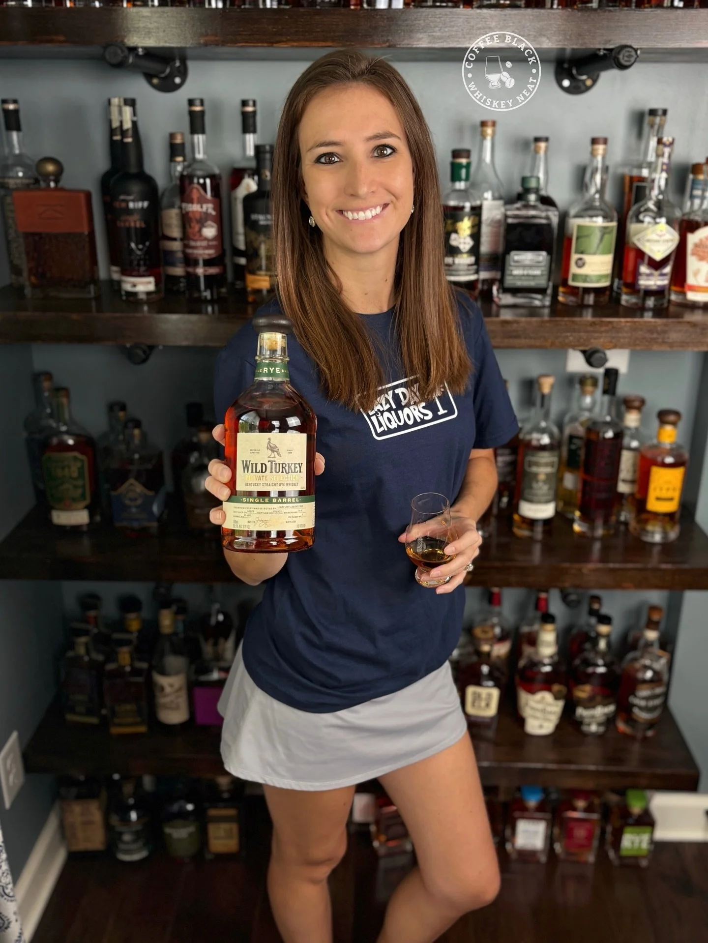 #turkeytuesday with a @lazydayliquors store pick of @wildturkey rye. This 7 yr, 101 proof single barrel brings sweet mint & stewed apples on the nose followed by clover honey & anise on the palate with a caramel apple & honeydew melon fin
