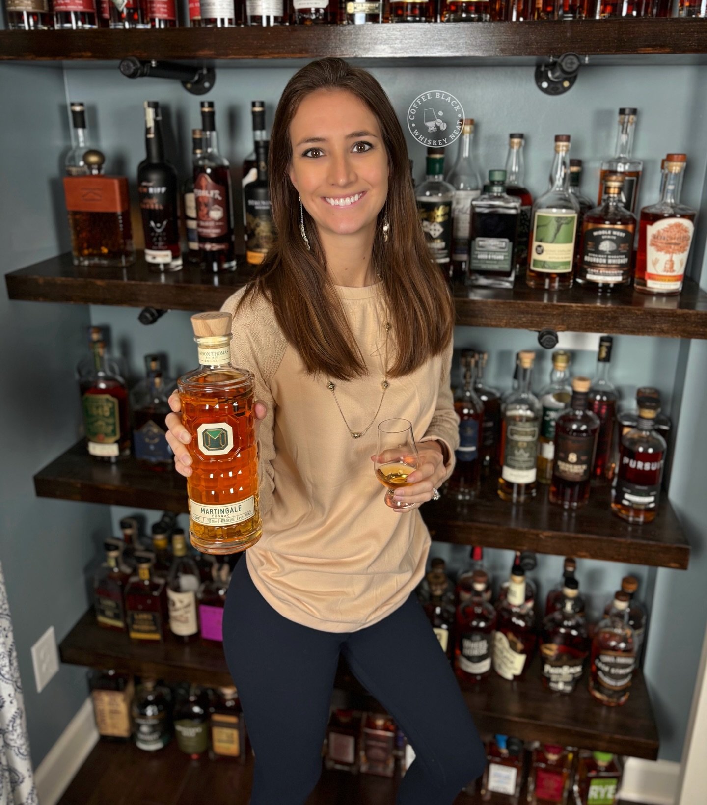 Sunday funday with some @martingalecognac tonight. What other spirits have you tried lately? 
.
.
.
#whiskey #whiskeygram #whiskeywomen #whiskeyneat #whiskeywoman #whiskeybar #homebar #bourbonbar #bourbon #bourbongram #bourbonwhiskey #bourbonneat #bo