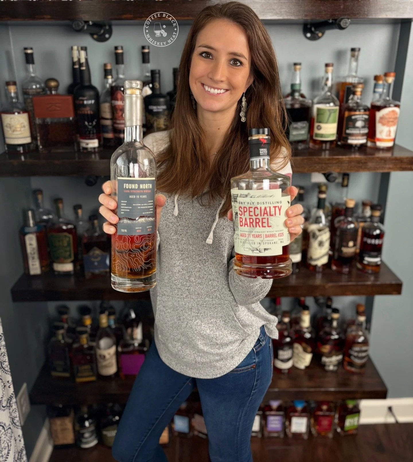 Super Bowl Sunday, who you got? This was the closest I could get to @patriots with the @foundnorthwhisky versus @seahawks with the @dryflydistilling . Here the Found North wins on age (16 yr) but the Dry Fly wins on the proof (152.2 proof). Who are y