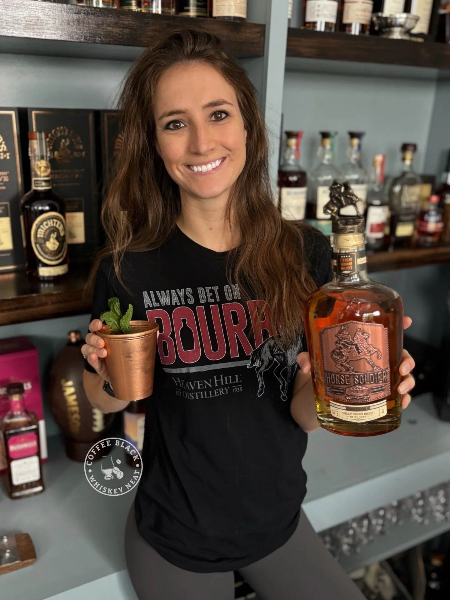 Mint juleps and #kentuckyderby day! Which horse are you picking? 🐎 @horsesoldierbourbon 
.
.
.
#whiskey #bourbon #mintjulep #coffeeblackwhiskeyneat