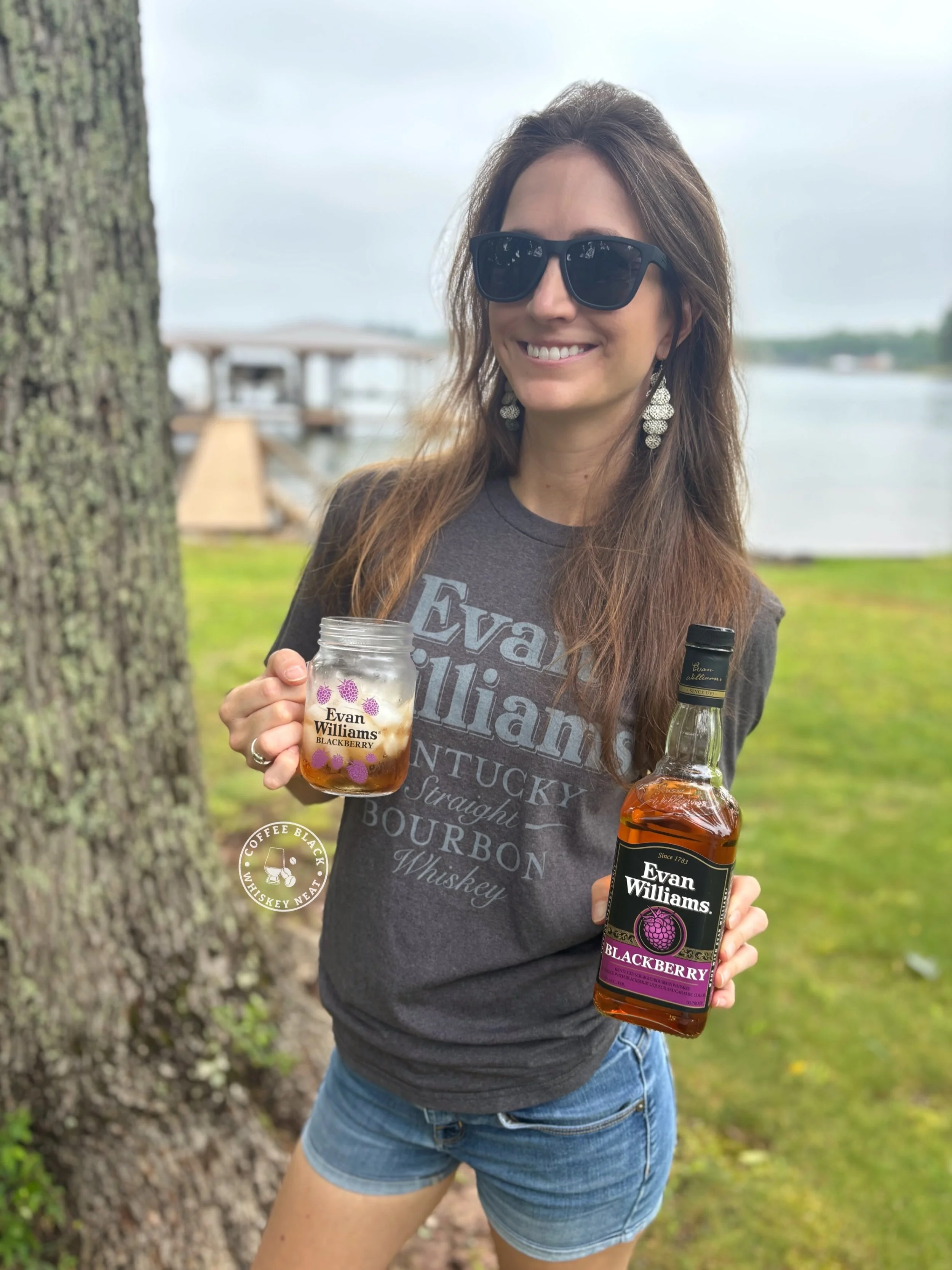 Rainy summer days with some @evanwilliamsbourbon blackberry. How are you kicking off summer? 
.
.
.
#whiskey #bourbon #evanwilliams #summertime #coffeeblackwhiskeyneat