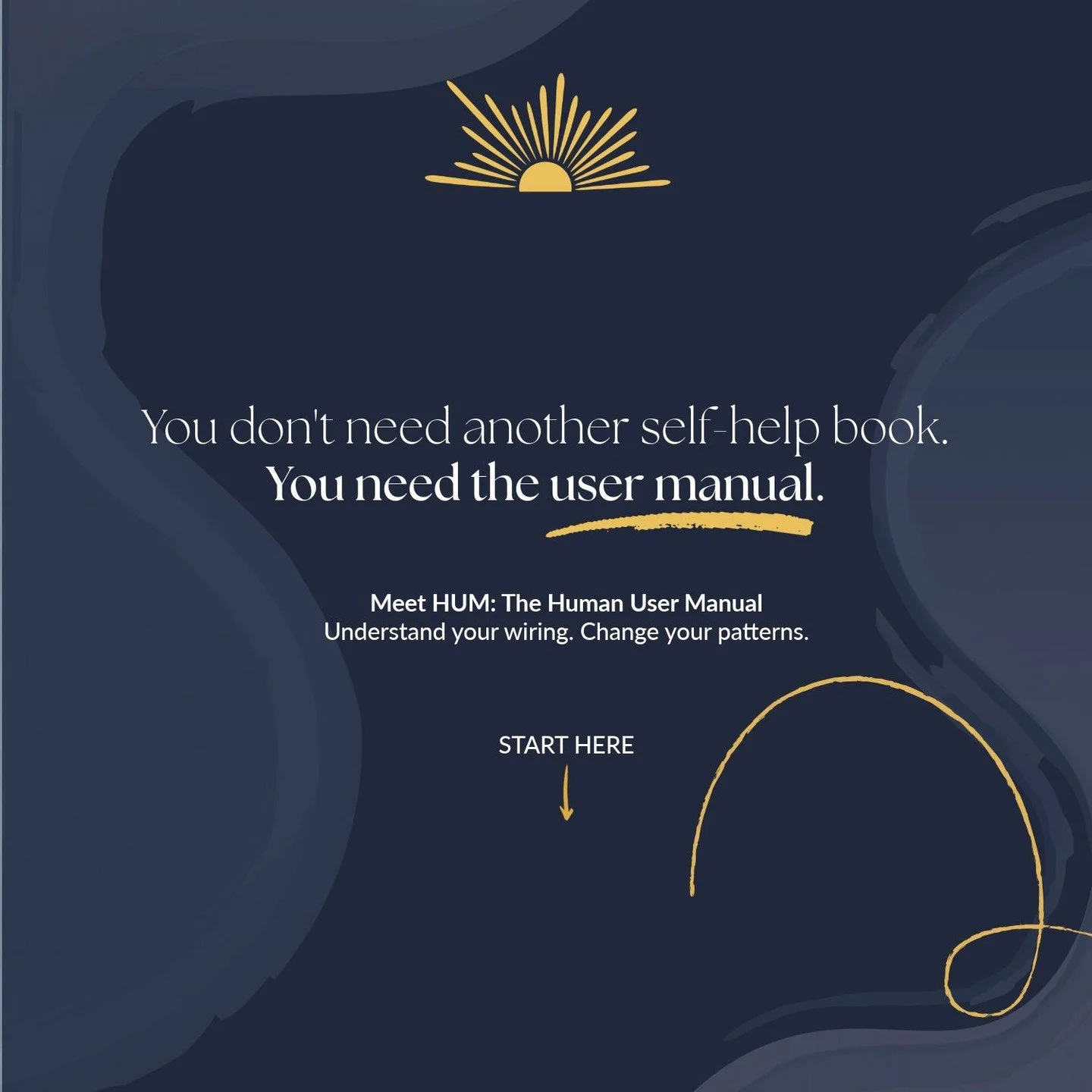 You&rsquo;ve read the books. Saved the posts. You know better. So why is &ldquo;doing better&rdquo; still so damn hard? 🙃 Maybe you don&rsquo;t need another strategy. Maybe you need the user manual. Meet HUM: The Human User Manual. Understand your w