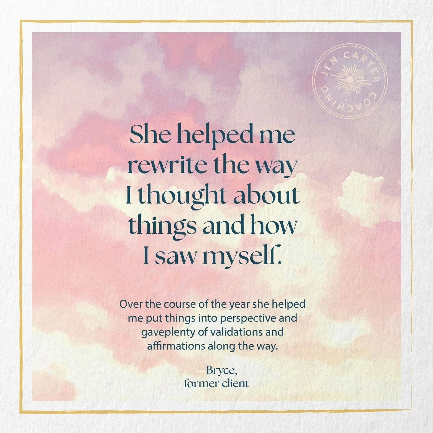 Same person. New perspective. Much better storyline. ✨ That&rsquo;s the kind of rewrite we can get behind. #lifecoaching #jencartercoaching #personalgrowth #mindsetshift #selfdiscovery #coaching