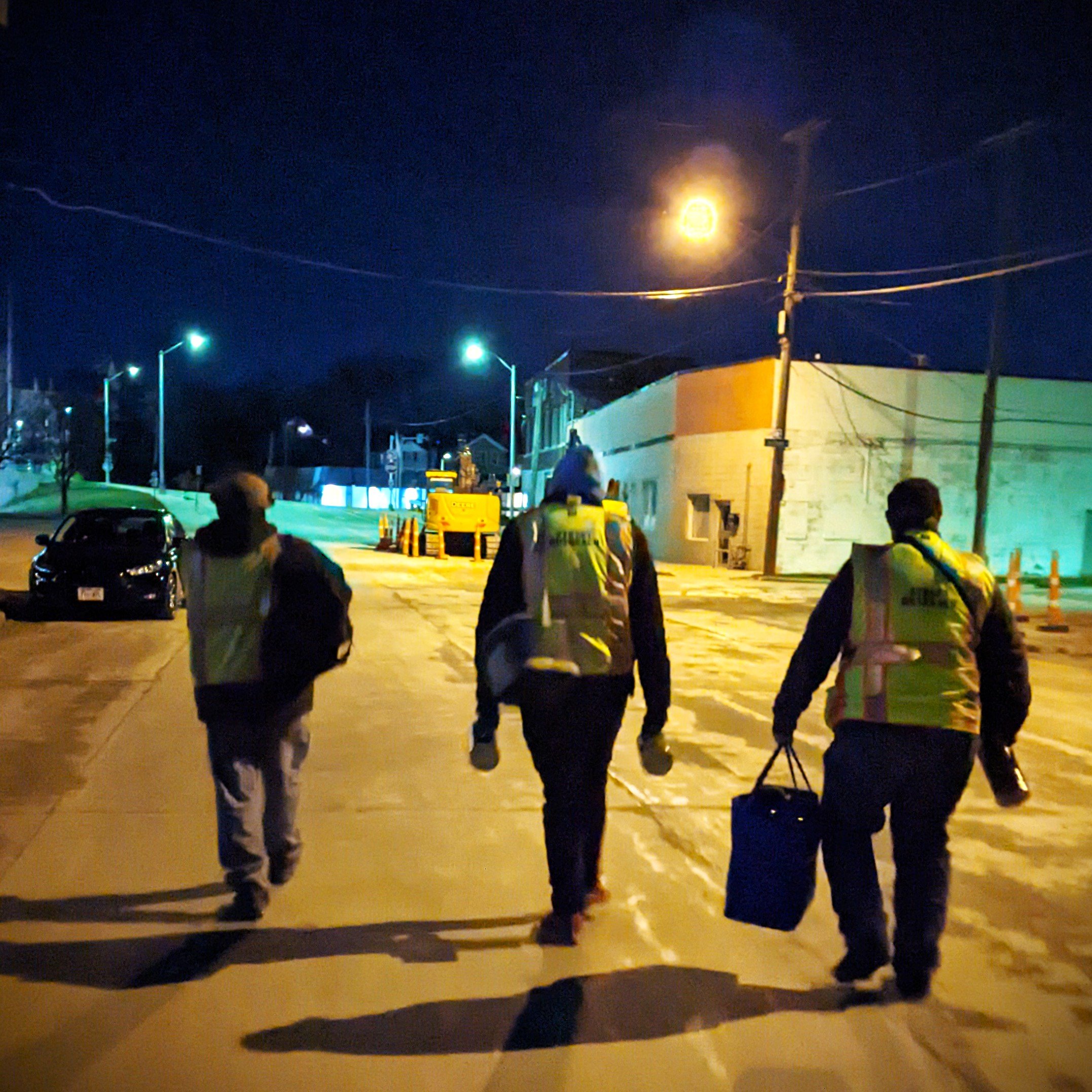 HOPES' Team serves both in the office and "on the streets."