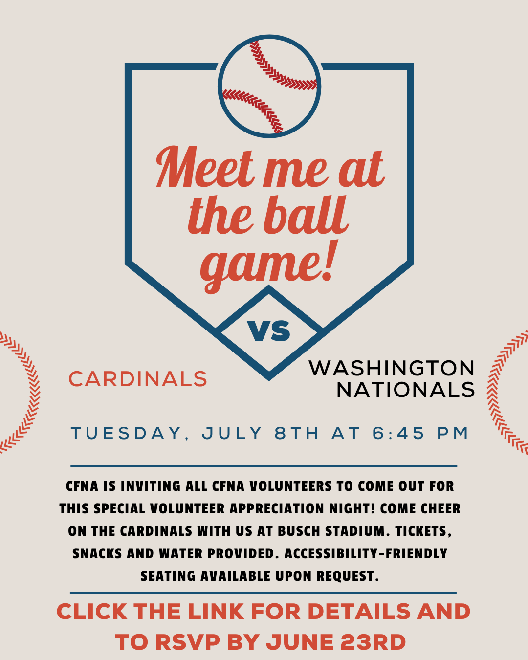 Volunteer Appreciation at the Cardinals