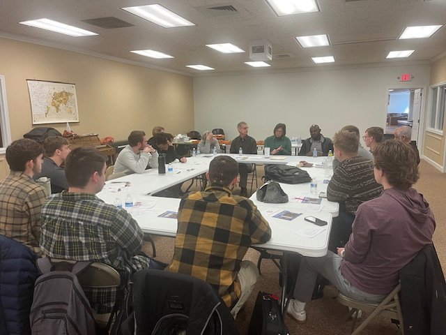 Eritrean Pastor Lewi &amp; Health Coordinator Gayle engaging with Seminarians