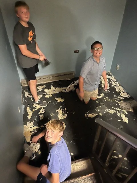Lots to do- getting the Store floor area ready