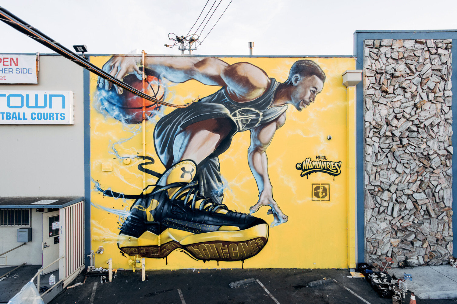 Stephen Curry Mural for Under Armour