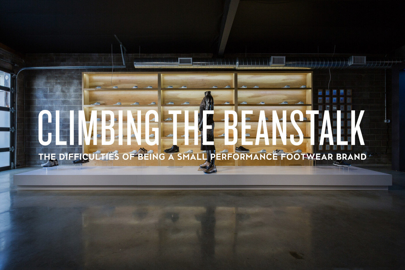 Climbing the Beanstalk: The Difficulties of Being a Small Performance Footwear Brand