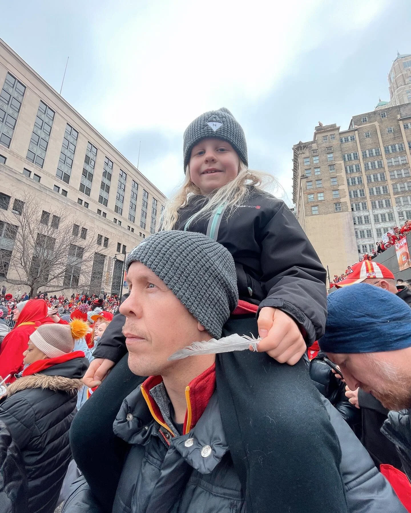 Traveled to see our World CHAMPS in the parade today! CHIEEEEEFS. 🏈 🏆