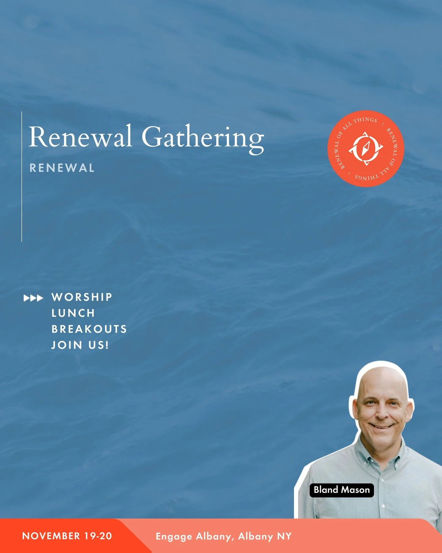 Albany &mdash; we&rsquo;re ending November with you! 🤍

Our final Renewal Gathering of the month is around the corner, and we can&rsquo;t wait to be in the room together.

If you&rsquo;re a pastor, planter, or leader who could use space to slow down