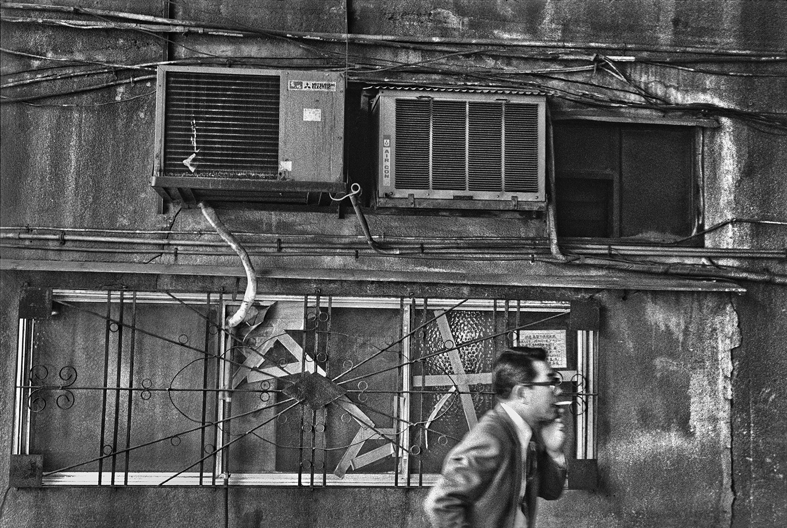 Taking the alley, October morning, Tokyo, 1976.