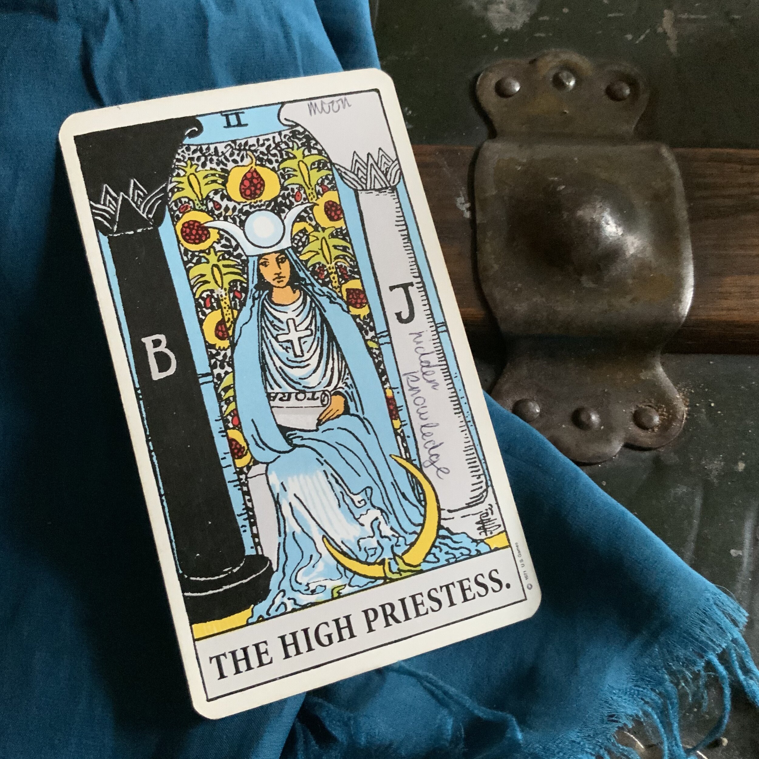 The High Priestess Card GOOD SIGIL Handcrafted Tarot Jewellery