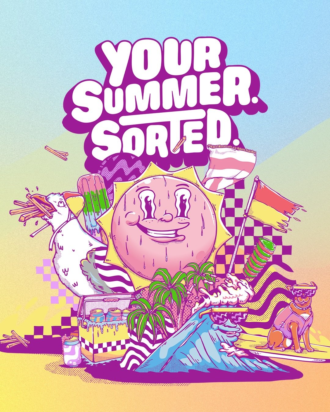 Last year, I worked with @apple to help bring their summer campaign &lsquo;Your Summer. Sorted.&rsquo; to life. The idea was to create a series of illustrations that speak to a range of quintessential activities that make summer Down Under so unique.