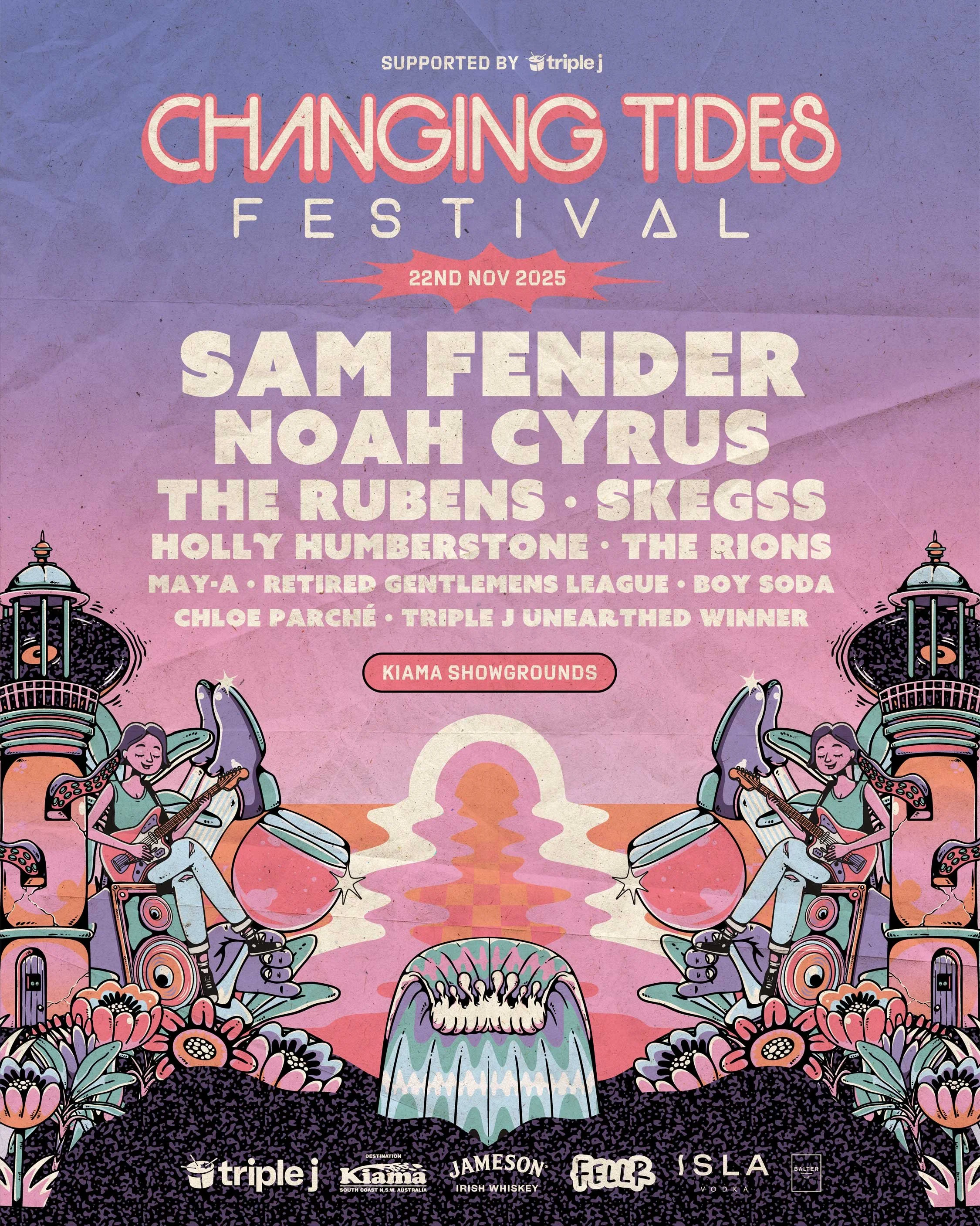 Changing Tides Festival poster Biffybrentano