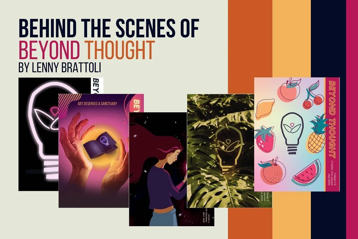 🎨📚Have you ever wondered how our creative arts journal comes to life? Step into our world and discover how we make the Beyond Thought Journal in Lenny&rsquo;s latest blog post &ldquo;BEHIND THE SCENES OF BEYOND THOUGHT&rdquo; 
&bull; 
&bull;
💡Link