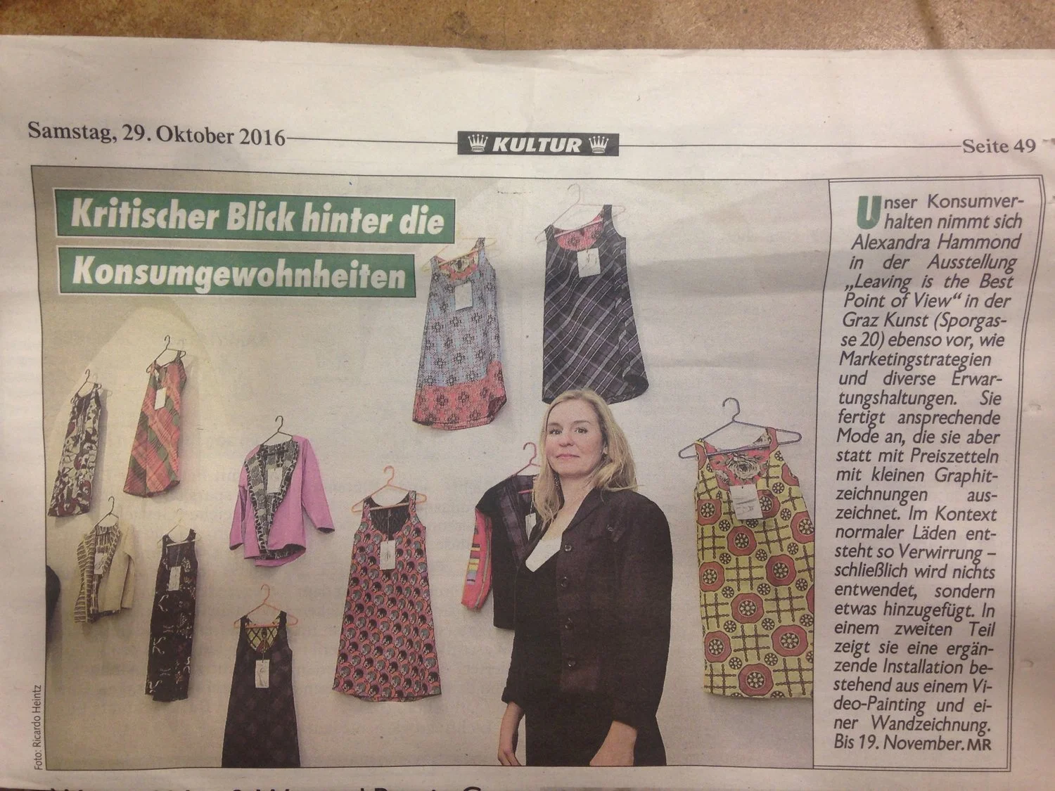 “Critical look behind the consumption patterns”, a writeup of my the my exhibition Leaving is the Best Point of View at Werkstadt Graz in Graz, Austria.The Hollows: Permeate The HouseGreenpointers, April 4th, 2016