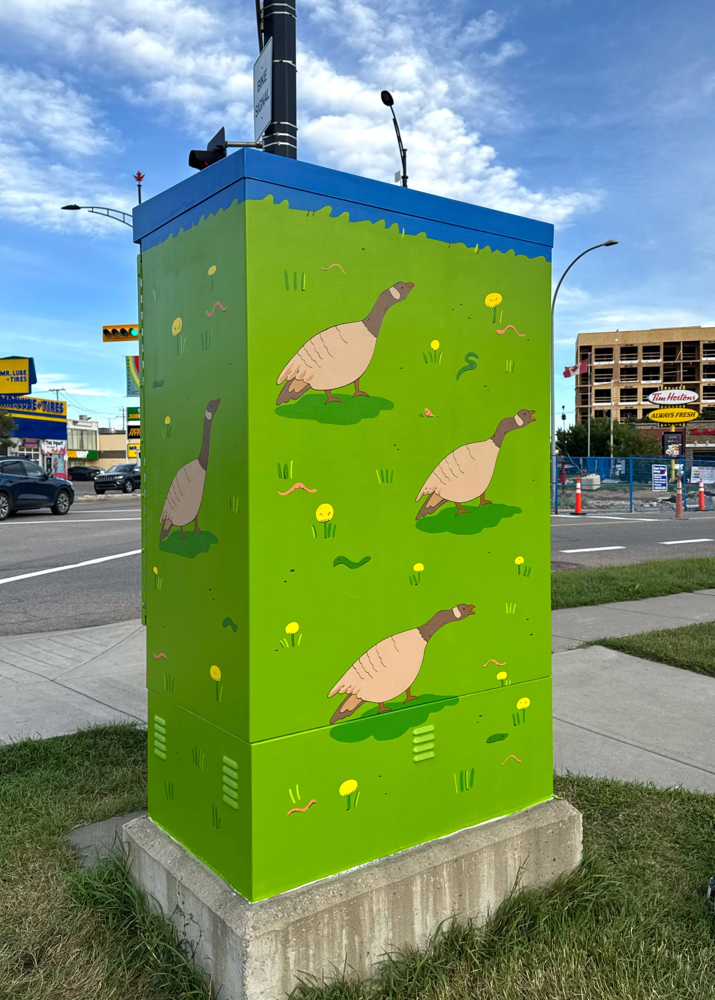 Utility Box Project- Birds of Calgary: Goose