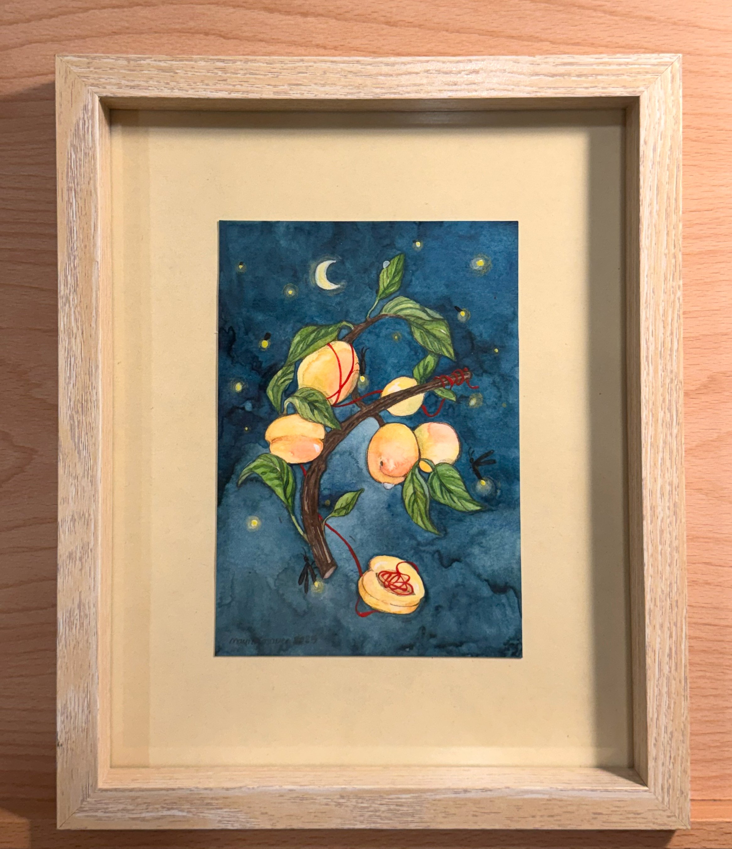 From the "Apricot leaf" series