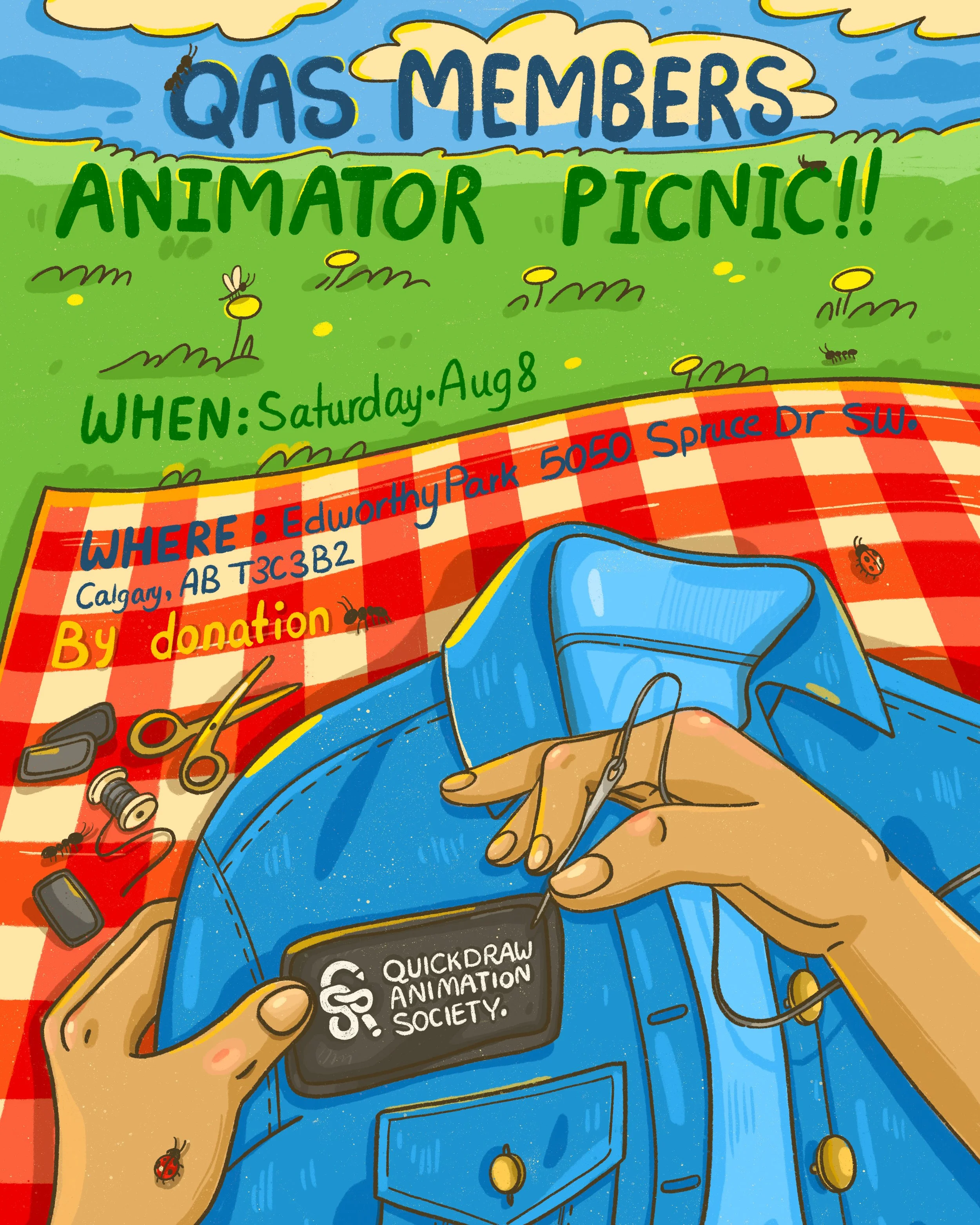 Poster design for Quickdraw Animation Society
