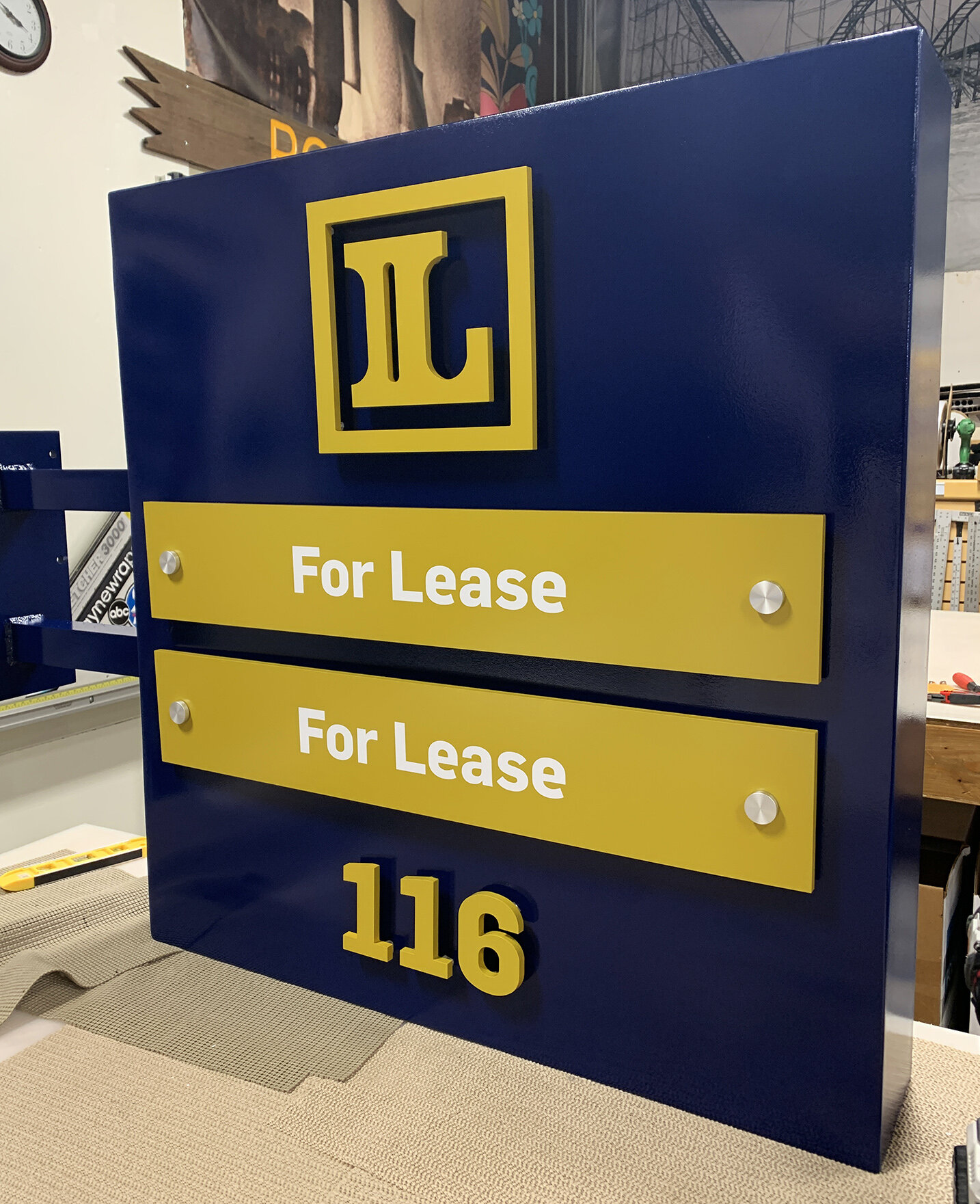 Blade sign for building 116
