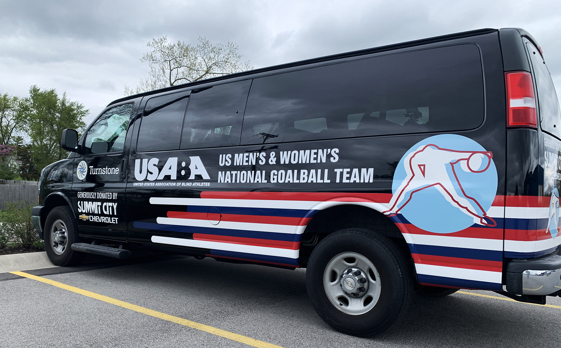 USABA National Goalball team van