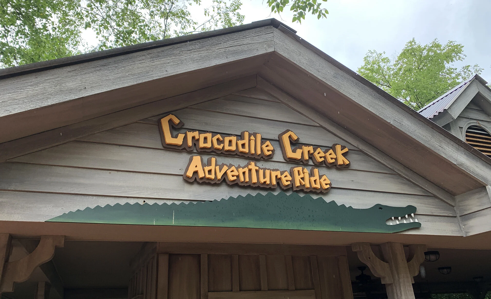 Crocodile Creek ride sign