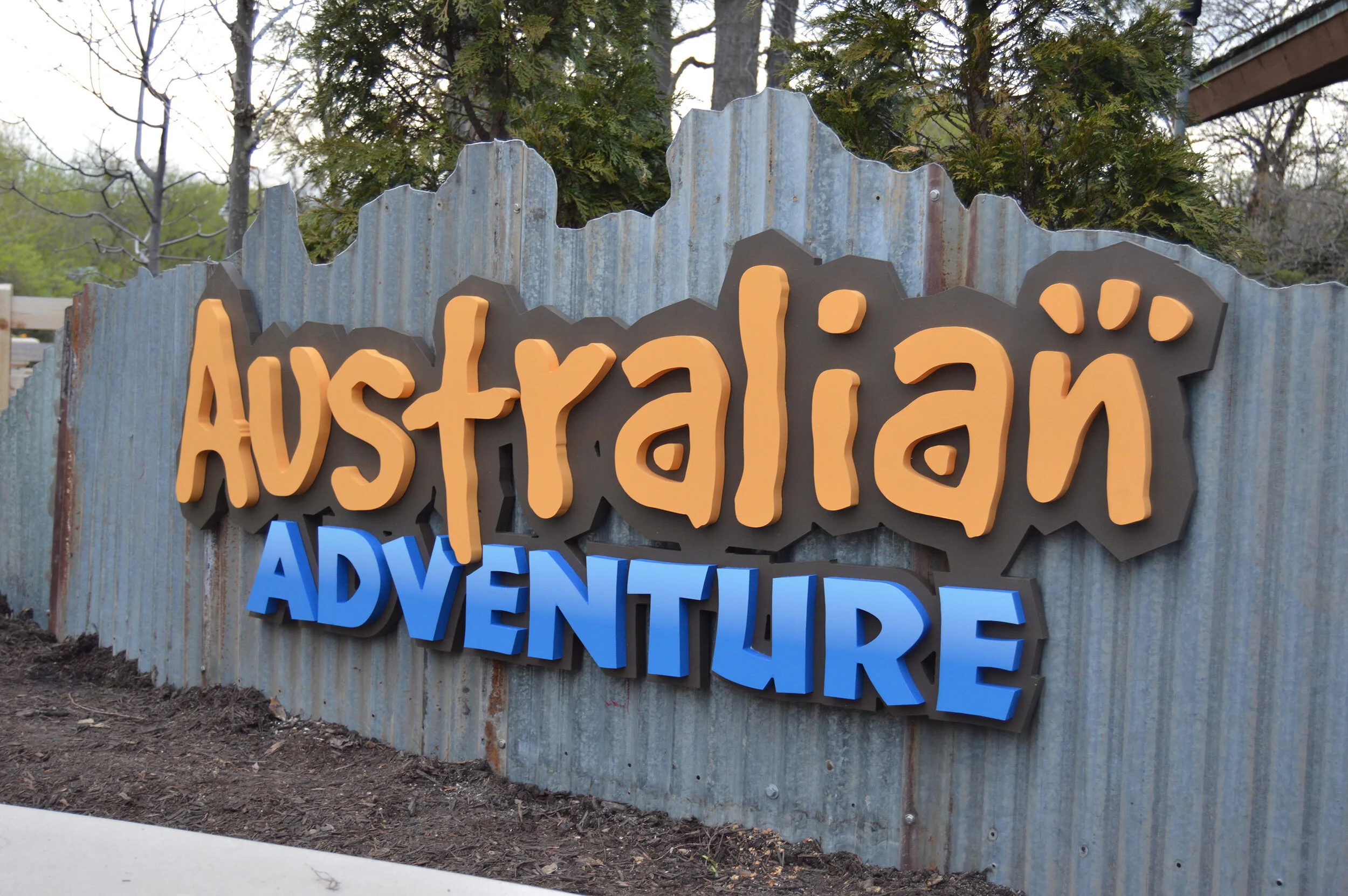 Australian Adventure entrance sign