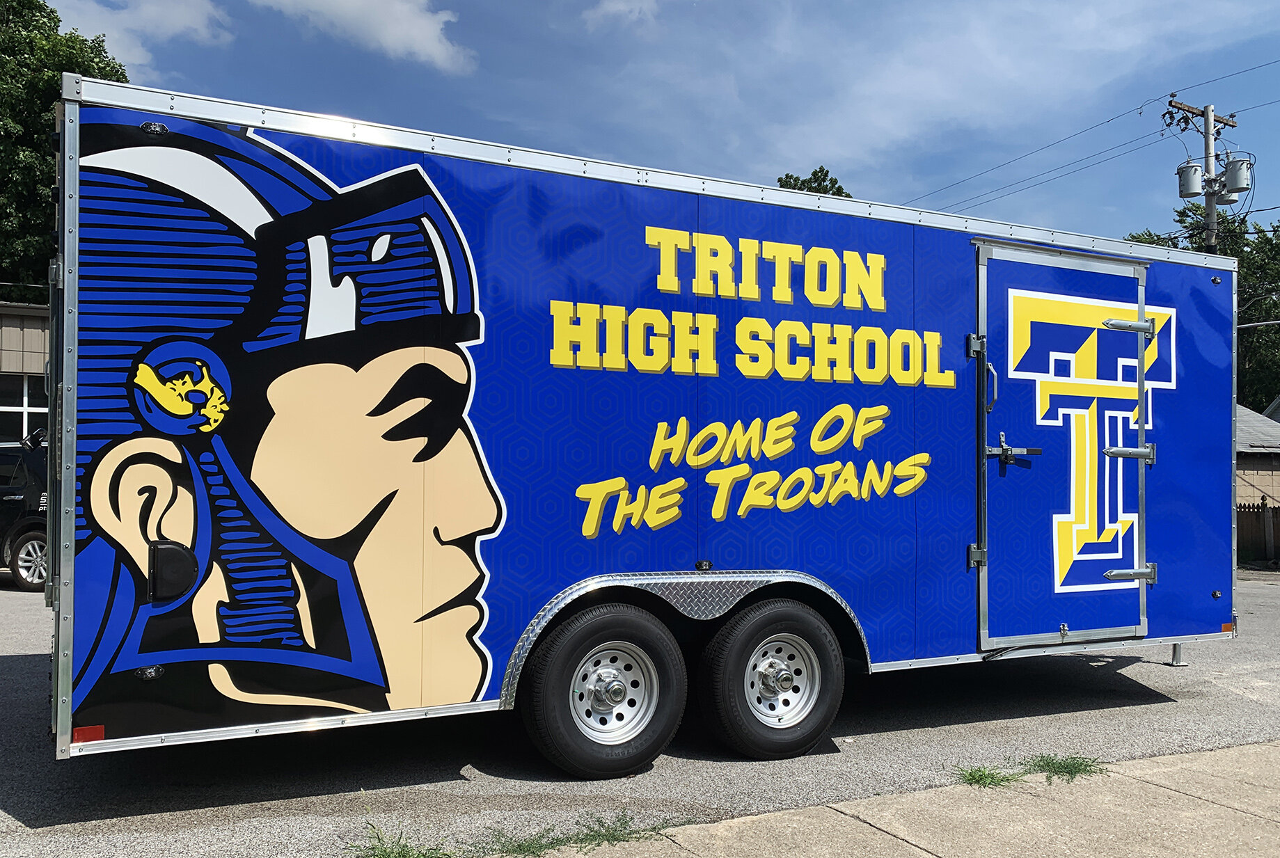 Triton High School band trailer