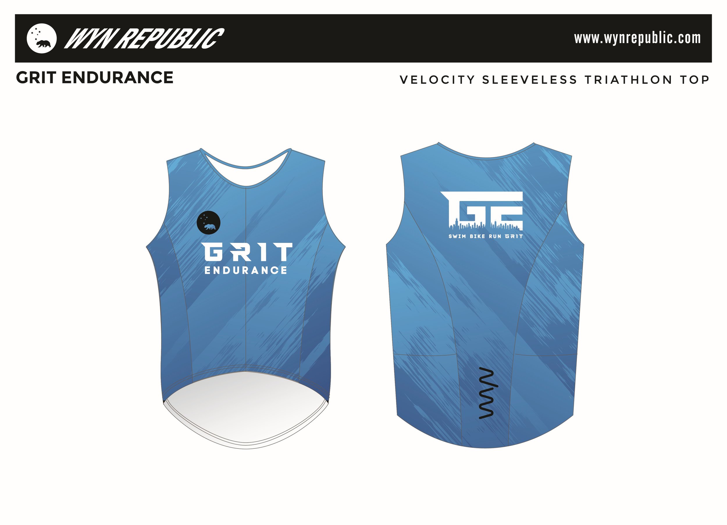 WYN Republic Velocity Sleeveless Triathlon Top