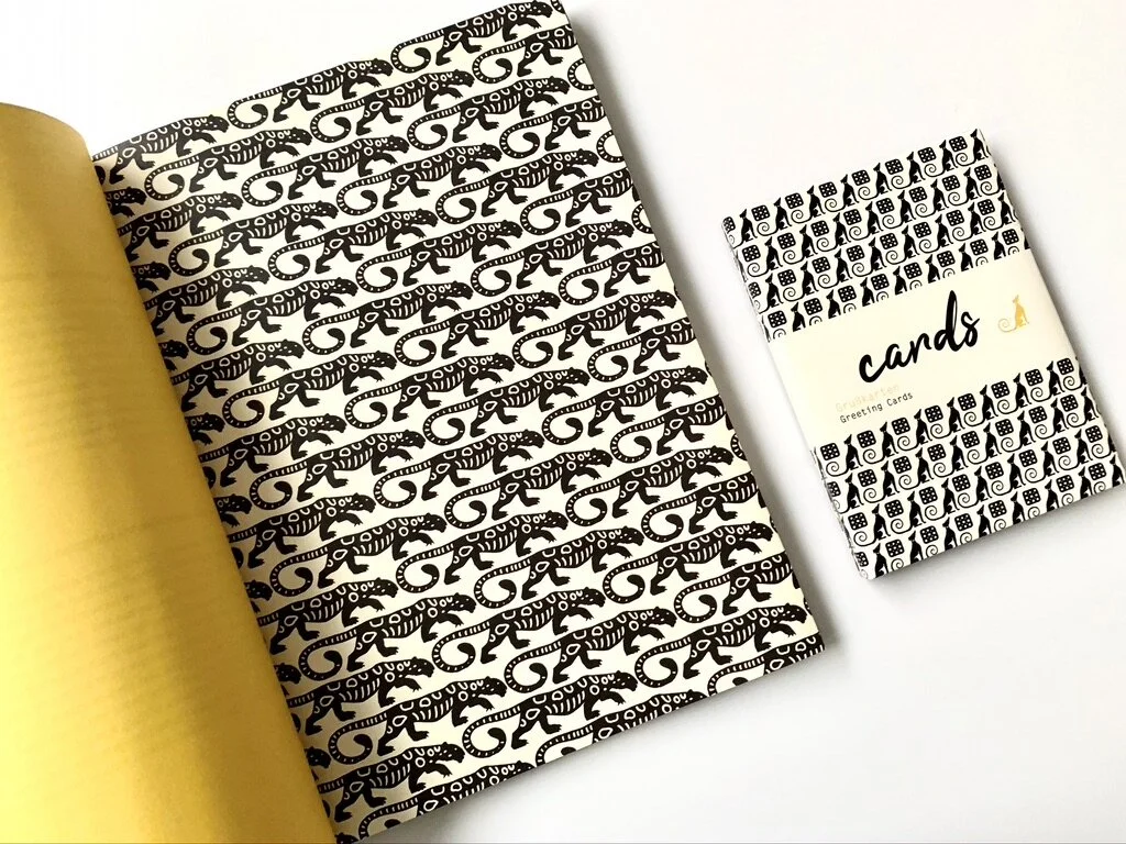 Geschenkpapierbuch, Kartenset – Tierpapiere, Staatliche Museen zu Berlin