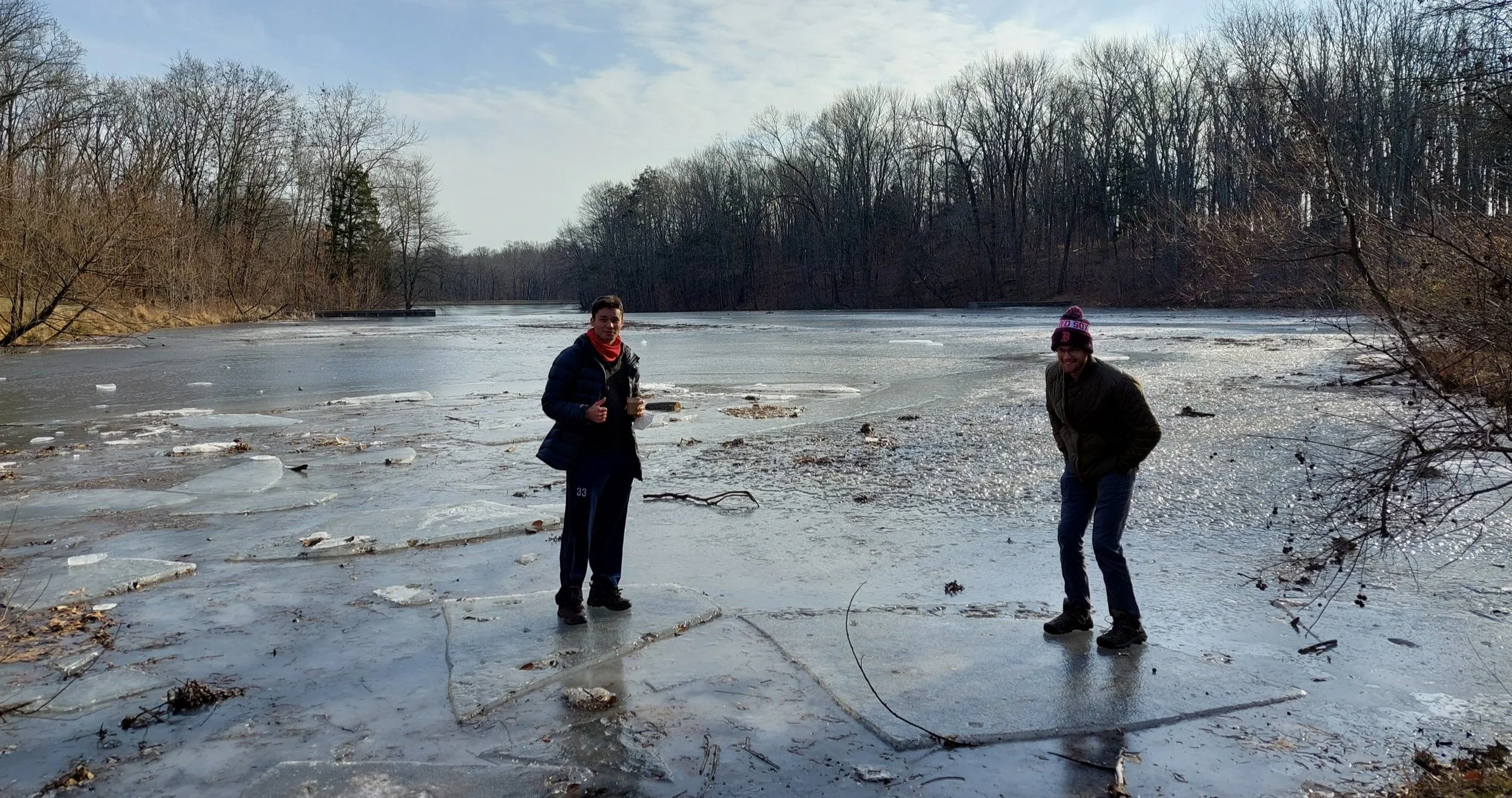 Nial and Josh on icebergs!
