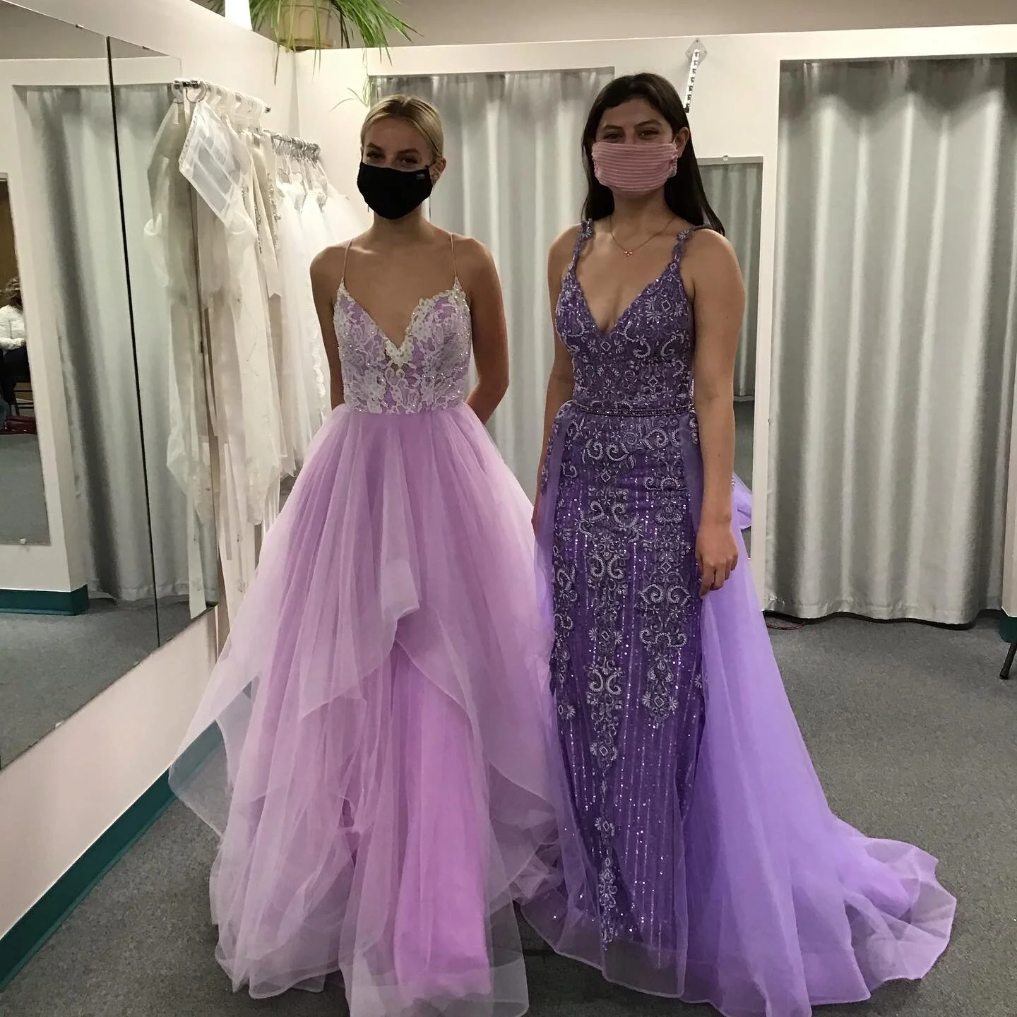 The girls were all in for modelling our trunk show gowns, they are not posted on Angela and Alison website, we have the trunk show until October 10th, make your appointment, don&rsquo;t miss out.#grad#prom