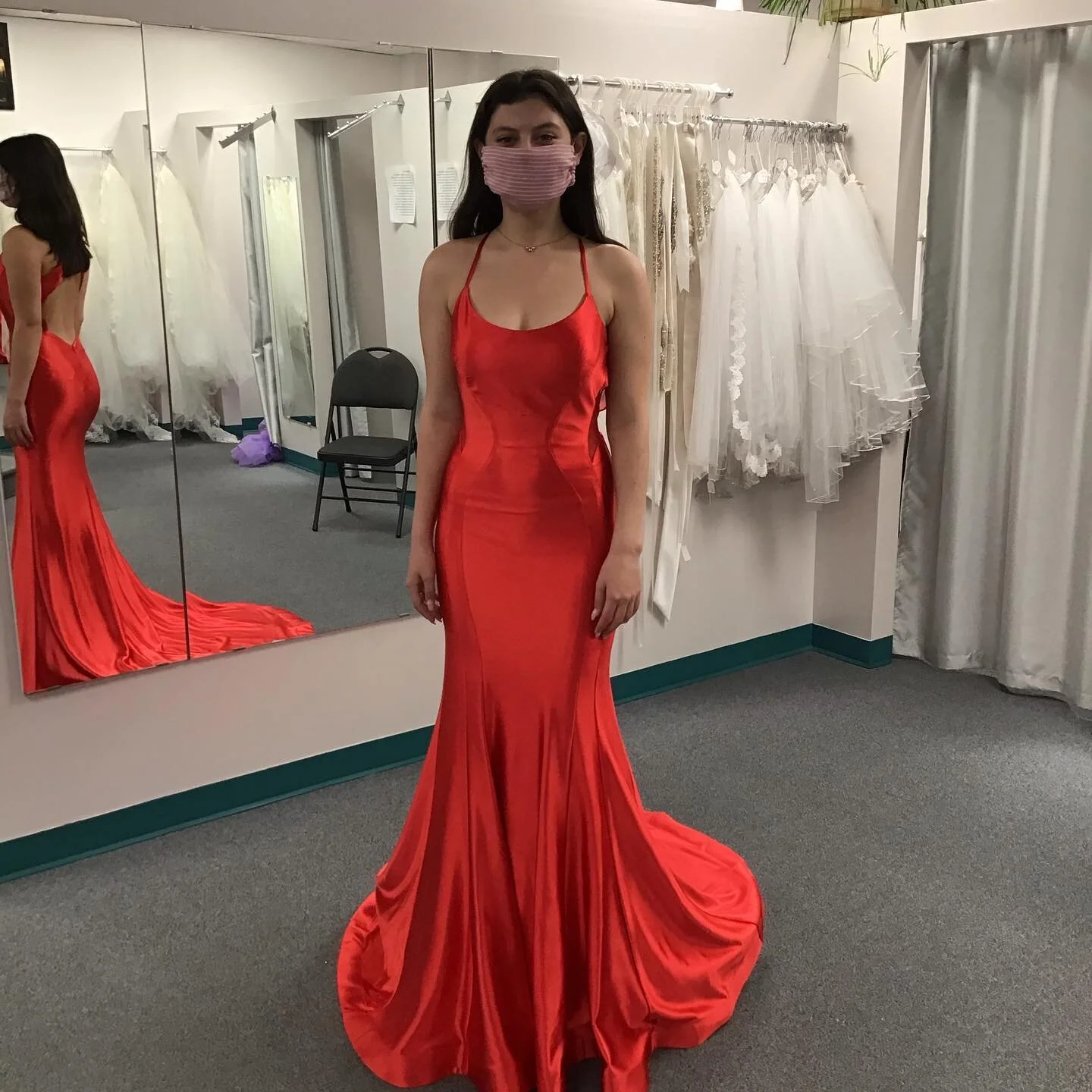 Rachel sure shows this gown off, is this your style for grad?#grad#prom