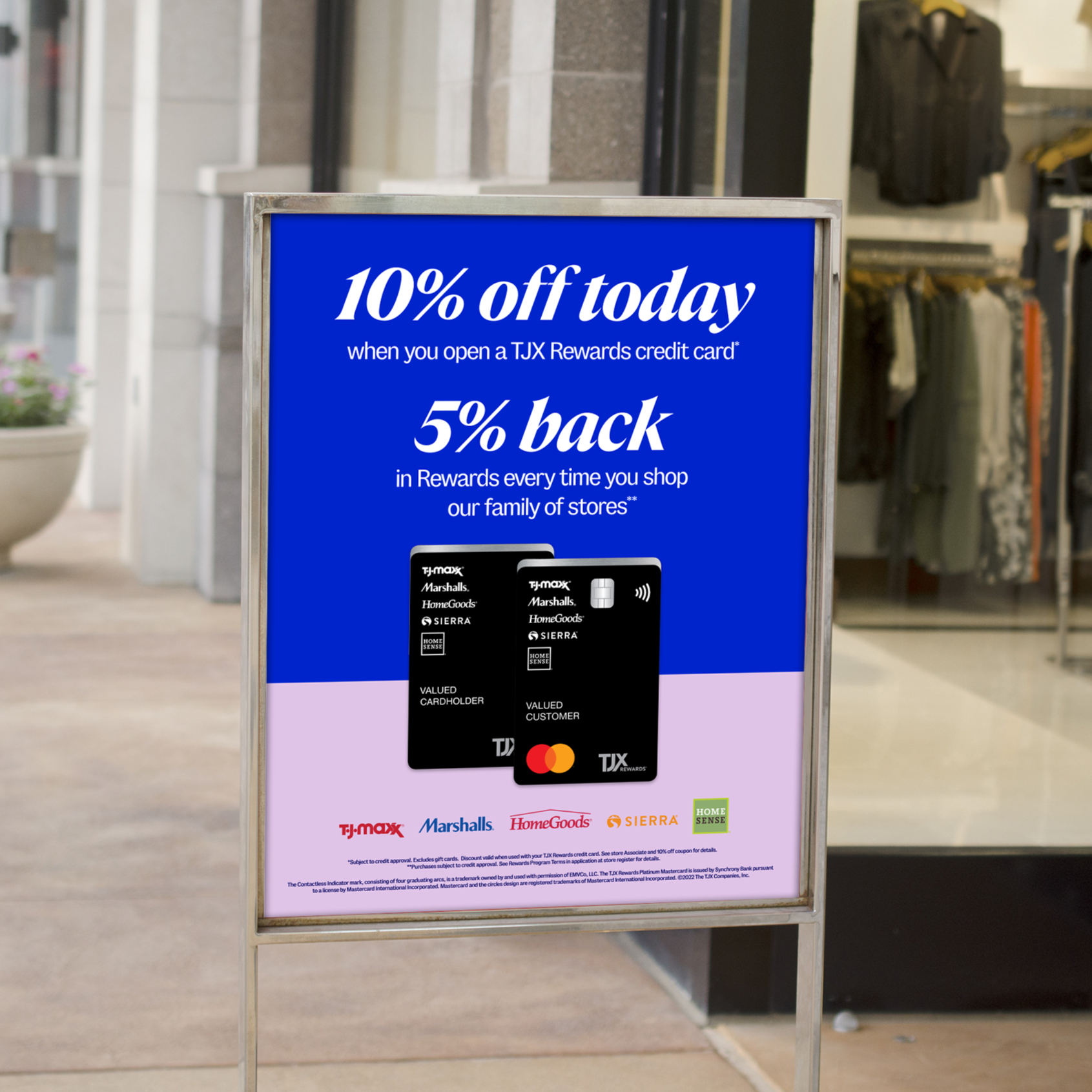 Marshalls Rewards In-Store Signage