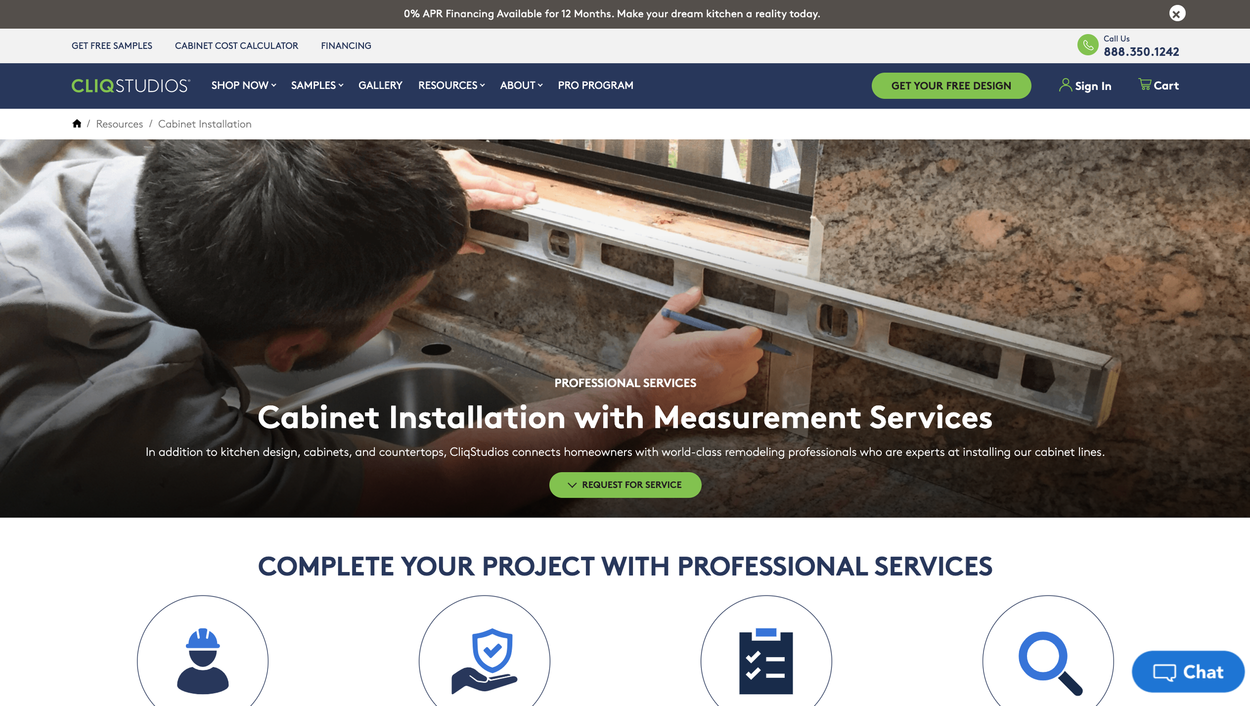 CliqStudios Installation Landing Page
