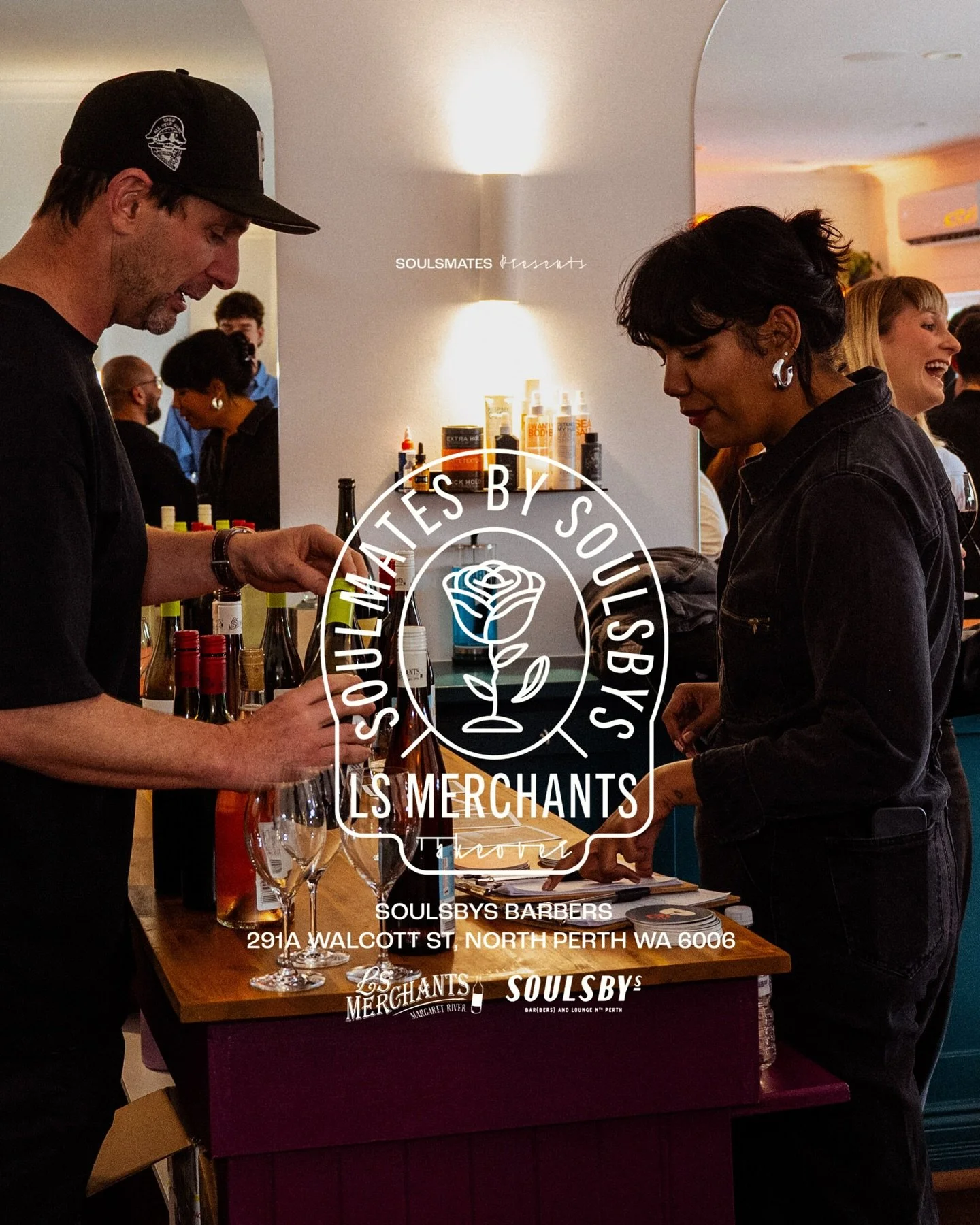 A few snaps from our first Soulmates event with our friends @ls.merchants and @unameswinebar 

___________________
#perth #soulsbysbarbers #perthbarbers #perthbusinesses #perthisok #barber #barbershop #wine #perthfoodies