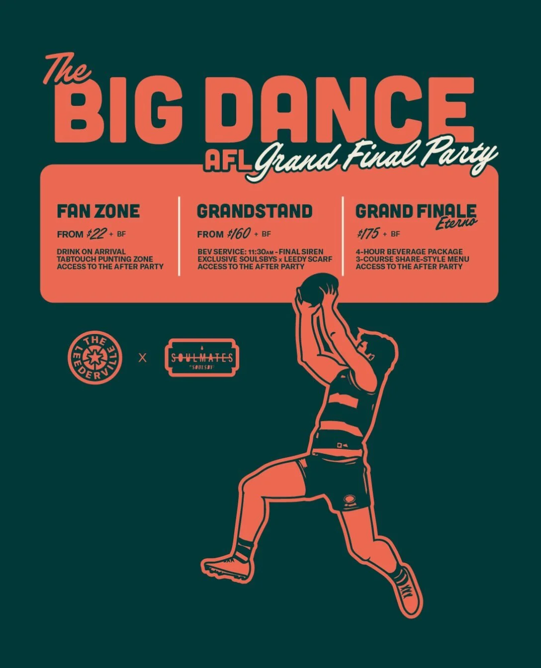 🚨 LESS THAN TWO WEEKS TO GO. 🚨

The Big Dance is nearly here! 🕺 

Grand Final day in Leederville - footy on the big screens, DJs, live music and plenty happening throughout the day.

Last year was a lot of fun. Looking forward to doing it all agai