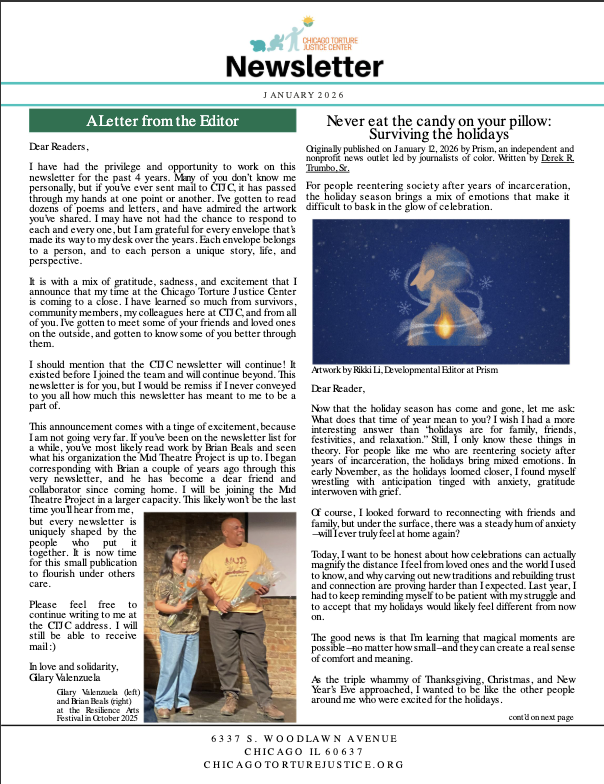 January 2026 Newsletter