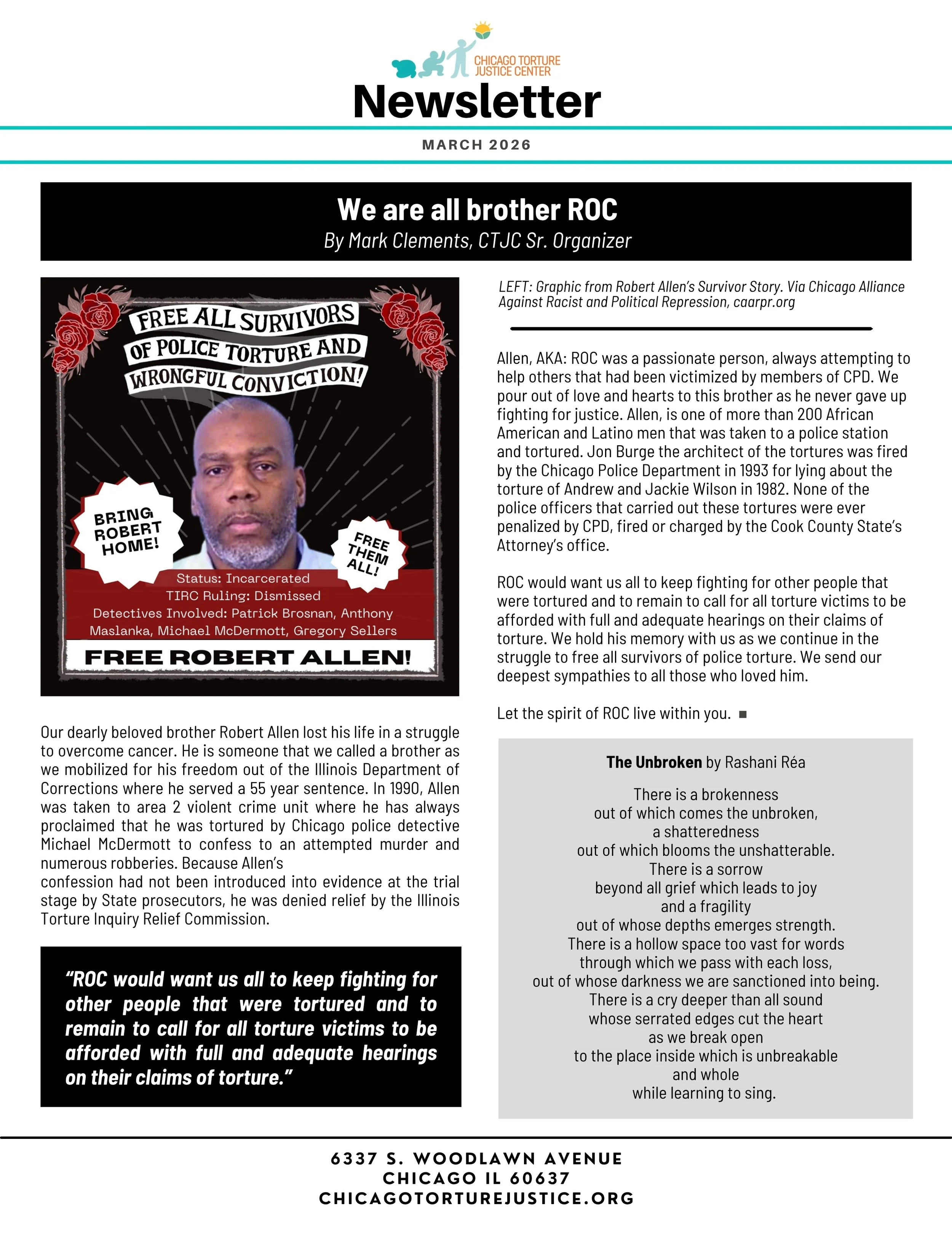 March 2026 Newsletter