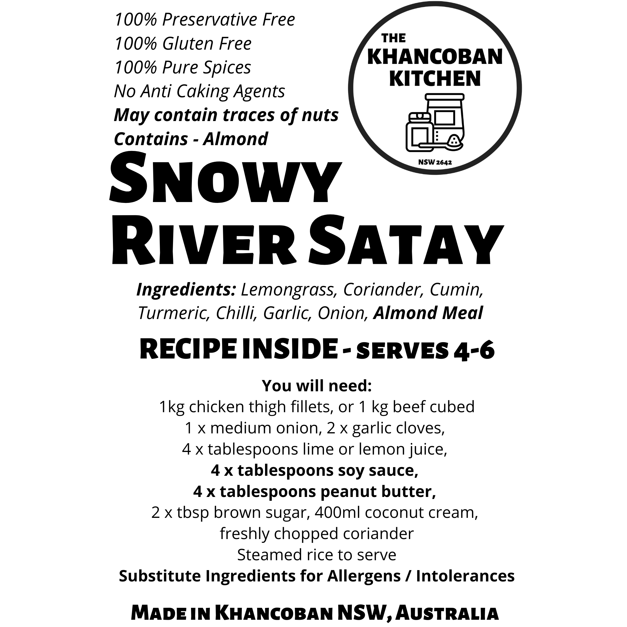 Snowy River Satay