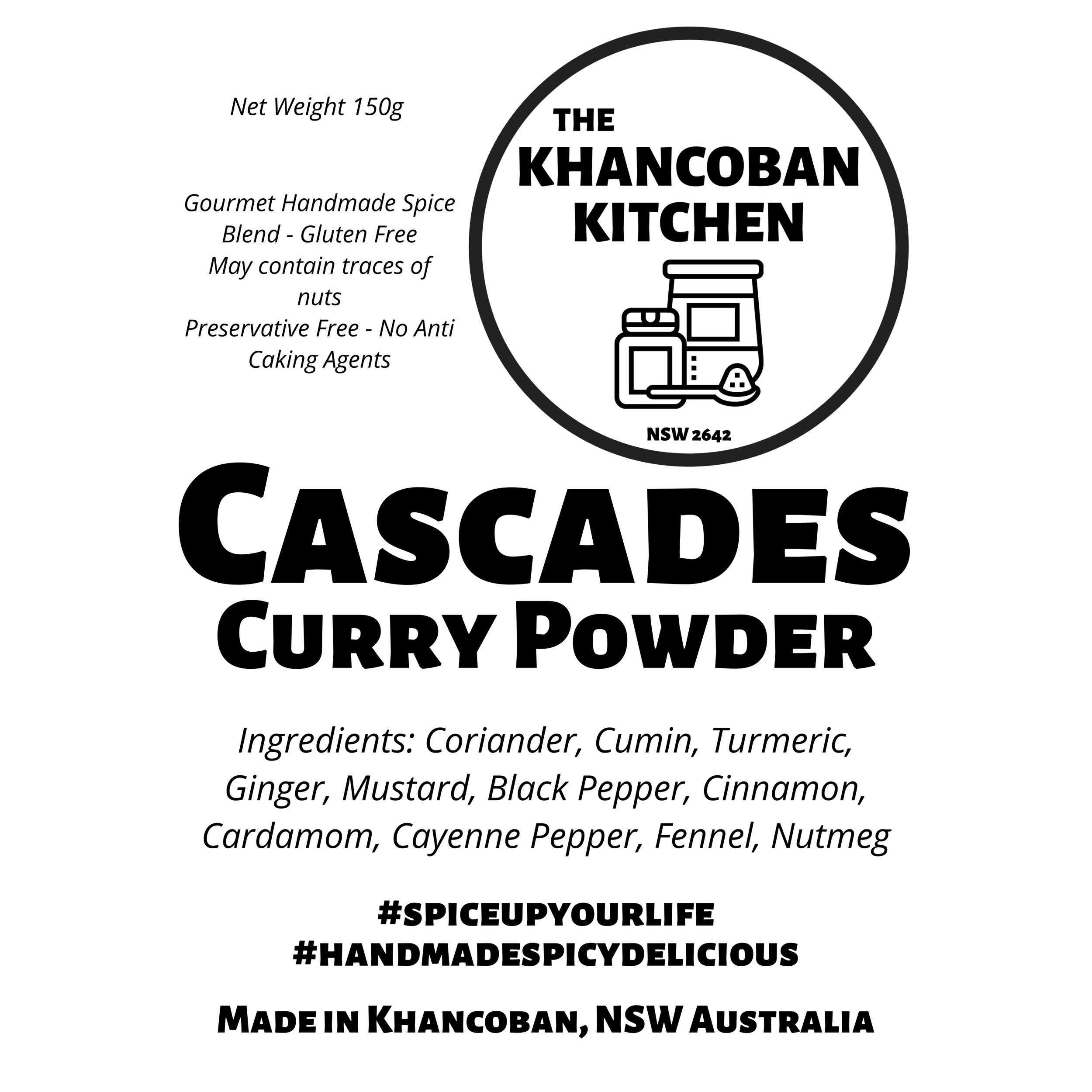 Cascades Curry Powder 150g
