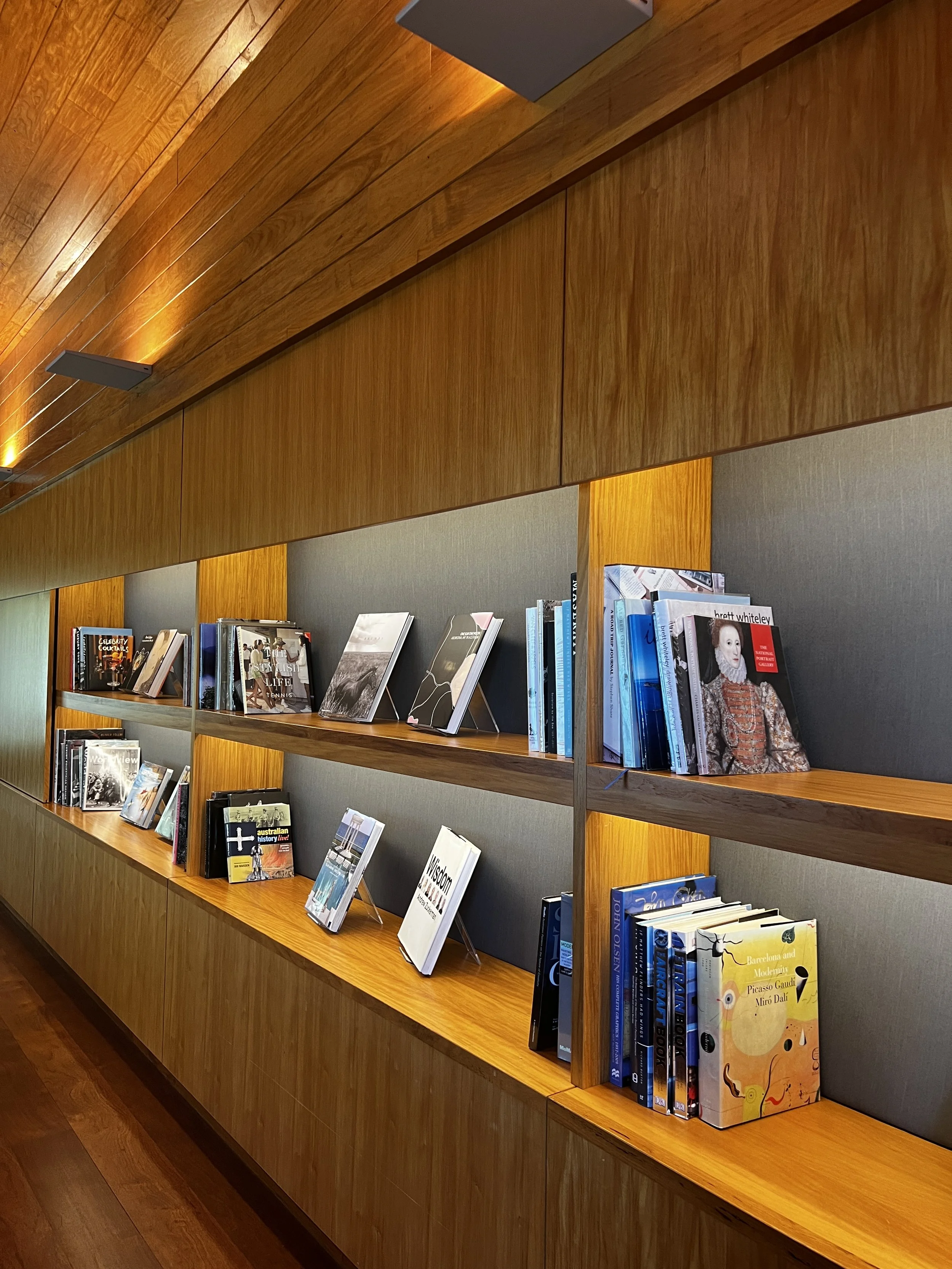 Beautiful library at our honeymoon resort