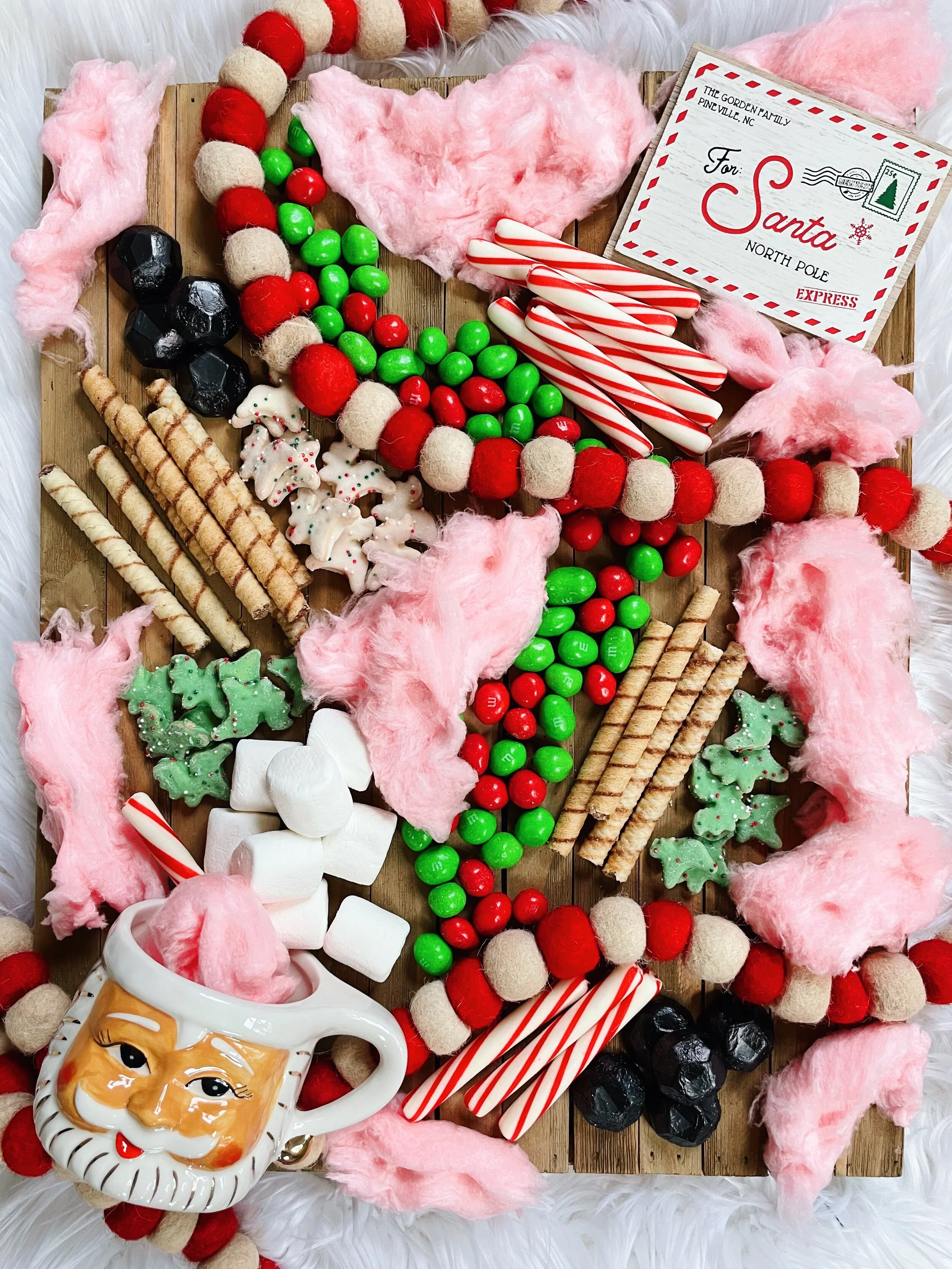 Santa Snack Board