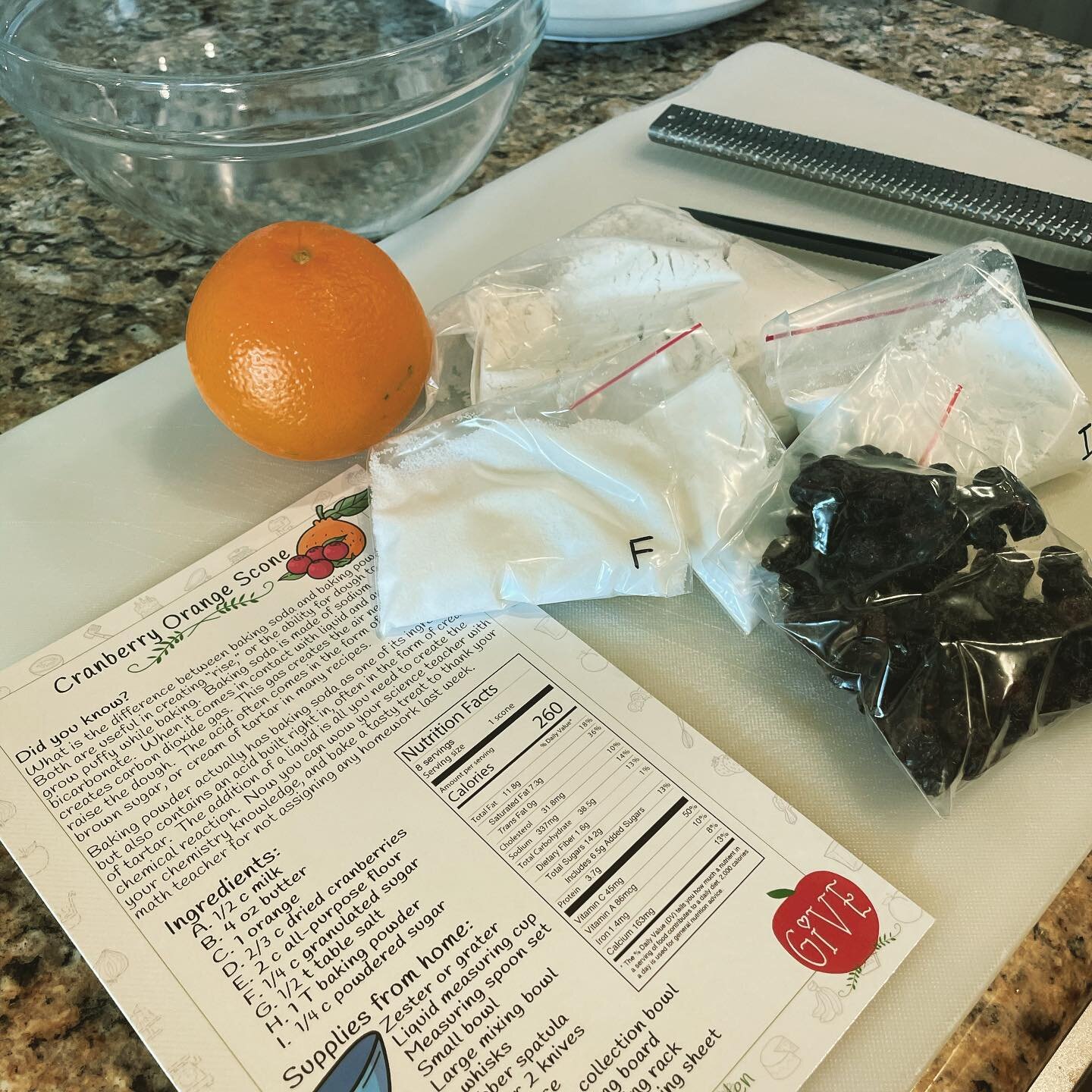 Preparing for today&rsquo;s Social Cooking Group!  Cranberry Orange Scones are on the menu. #kidswithautismcan #azfoodies #yum #cookingisfun #scones