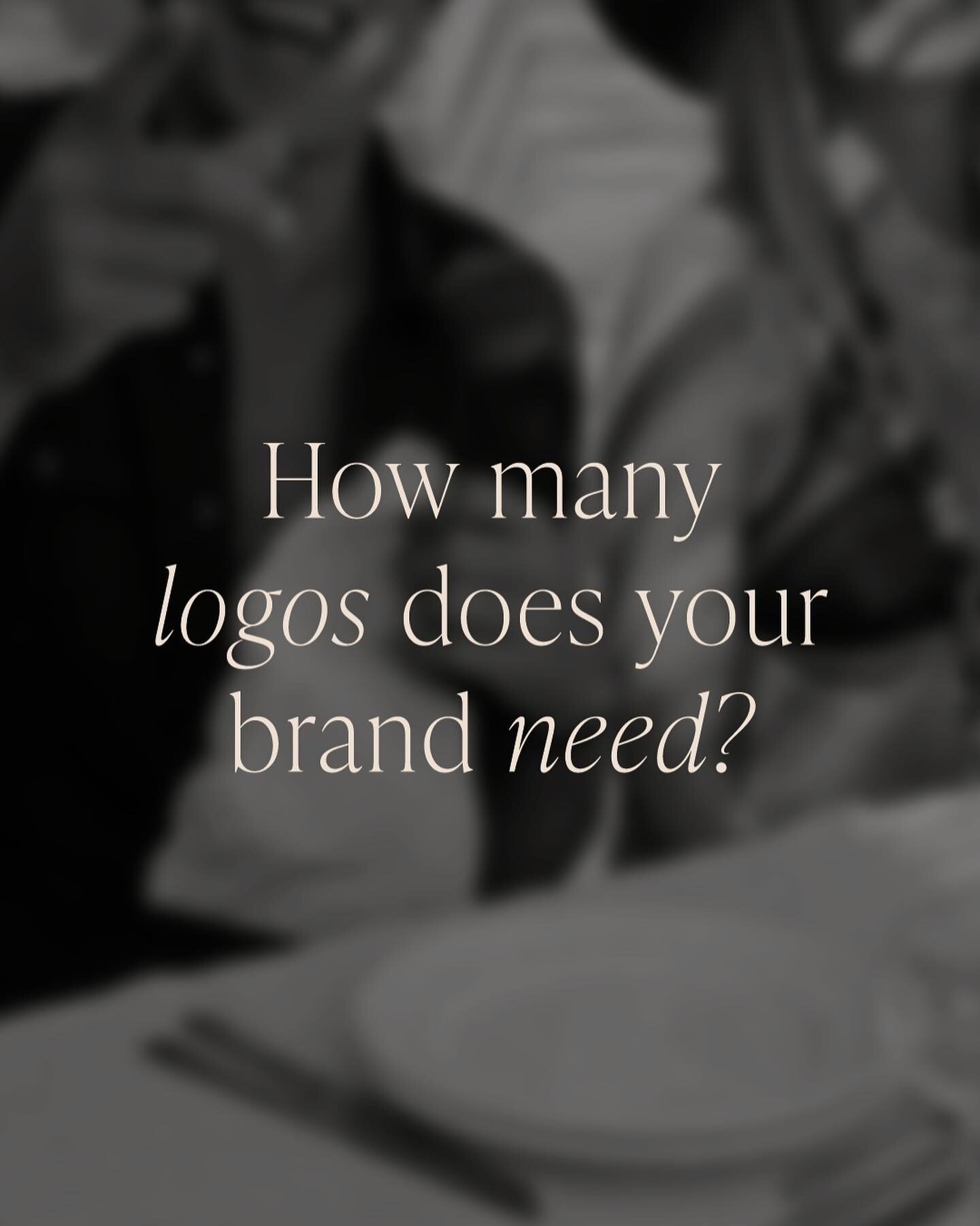 Short answer: Your brand needs at least one of the following⤵

-Primary Logo
-Alternate Logo
-Icon / Submark

Long answer: It depends&mdash;

&rarr; SINGLE LOGO
Companies with a specialized focus or a narrow target audience may find that a single, ti