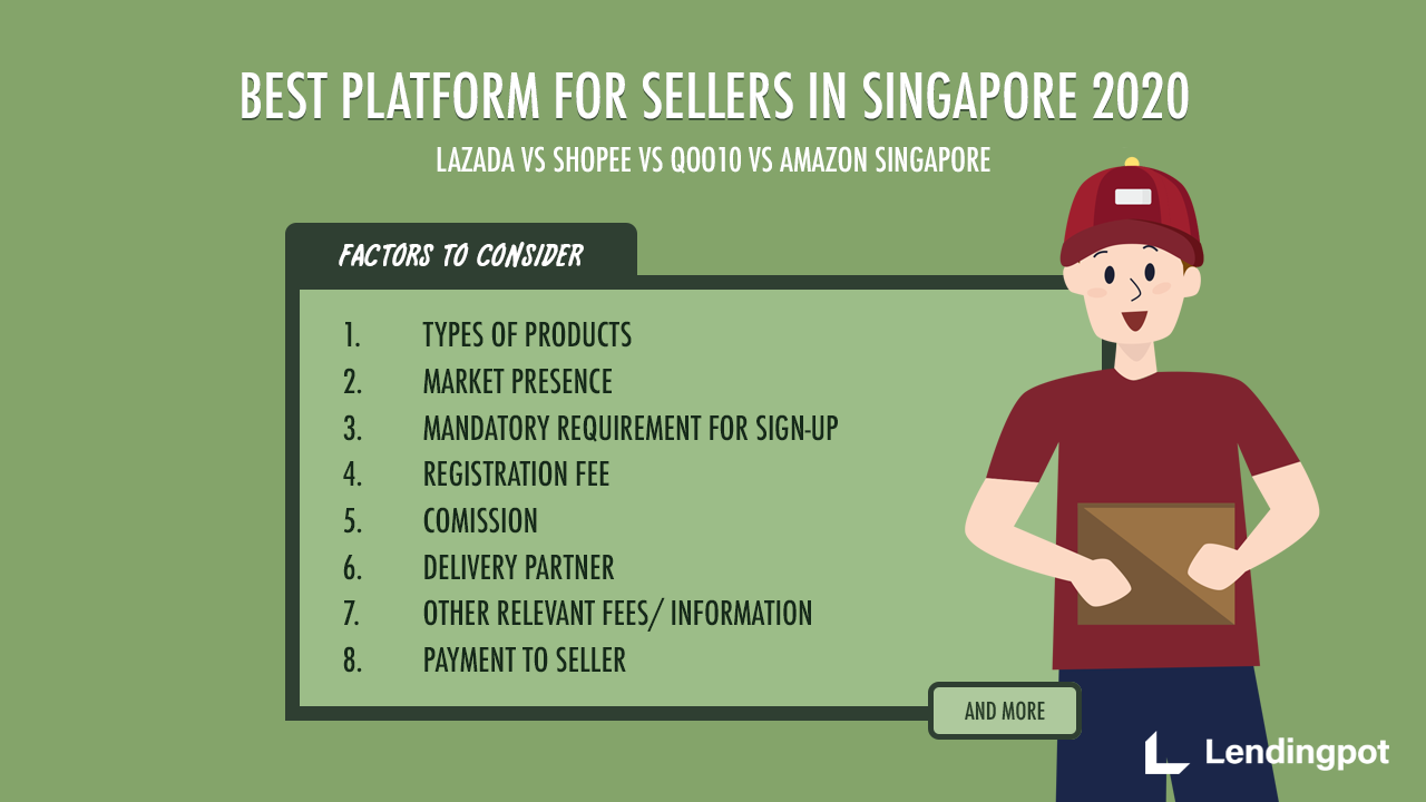 Best Platform For Sellers In Singapore 2020 Lazada Vs Shopee Vs Qoo10 Vs Amazon Singapore Lendingpot Business Loan Marketplace