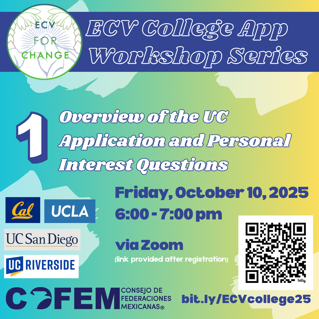 ECV College Application Workshop Series: Fall 2025