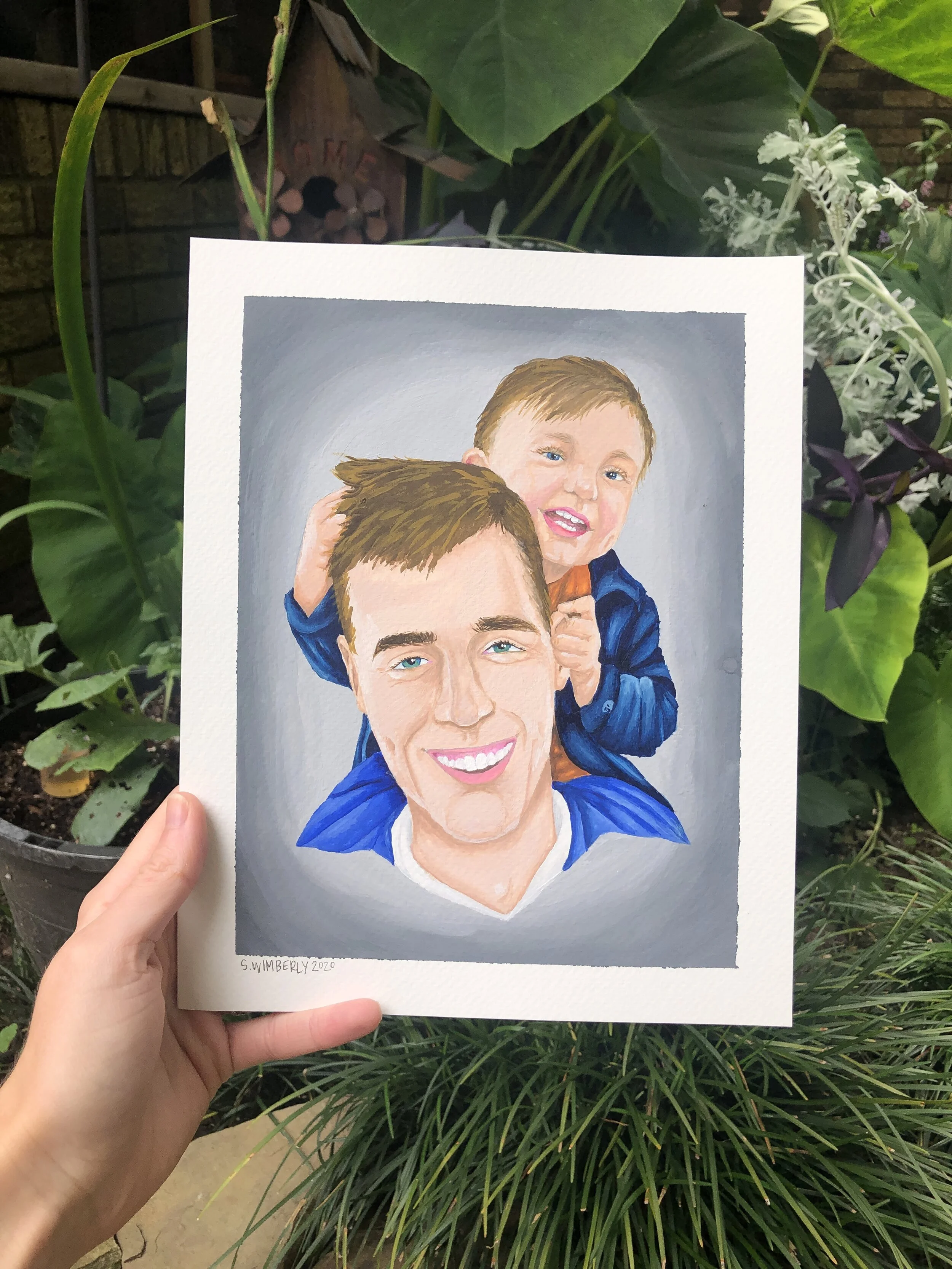 Father/son - 2020
Gouache 